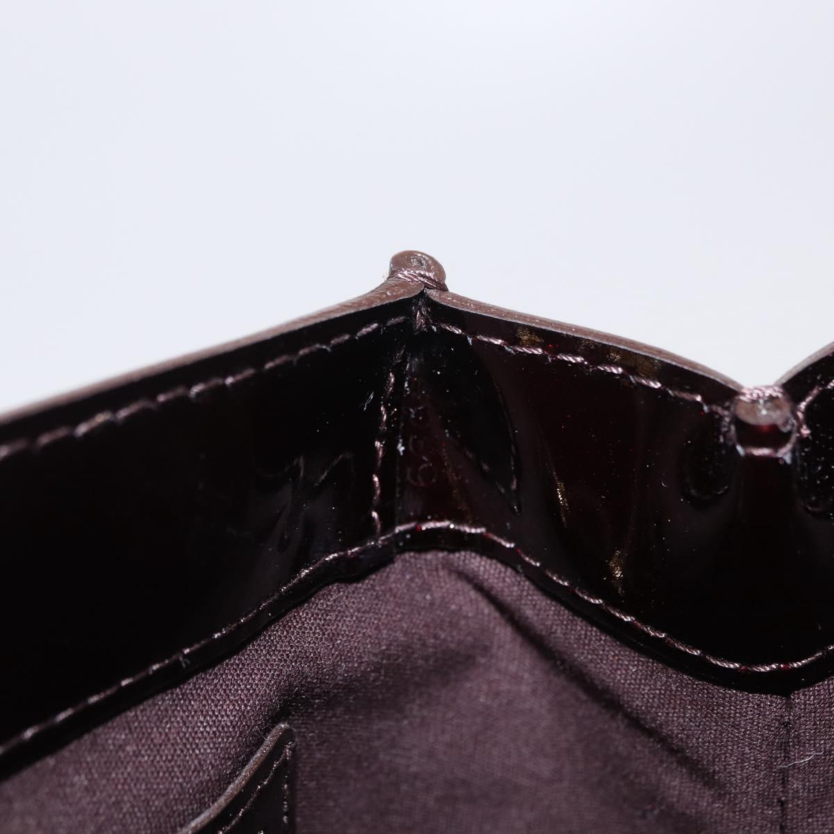 LOUIS VUITTON Monogram Vernis Wilshire PM Hand Bag Amarante M93641 Auth 206294A