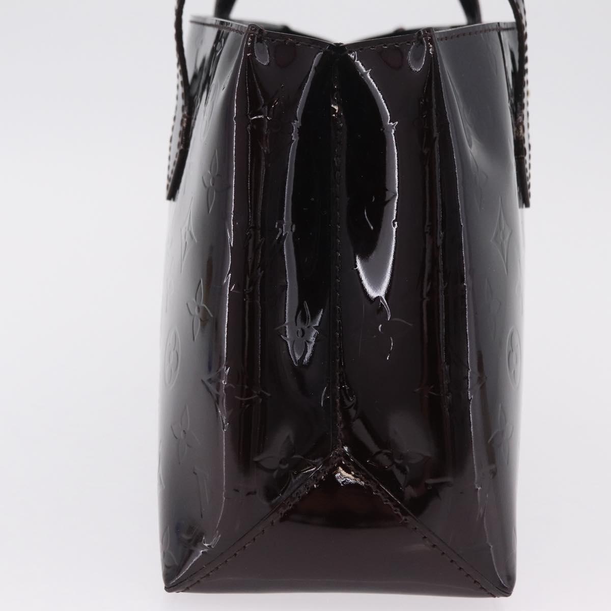 LOUIS VUITTON Monogram Vernis Wilshire PM Hand Bag Amarante M93641 Auth 206294A