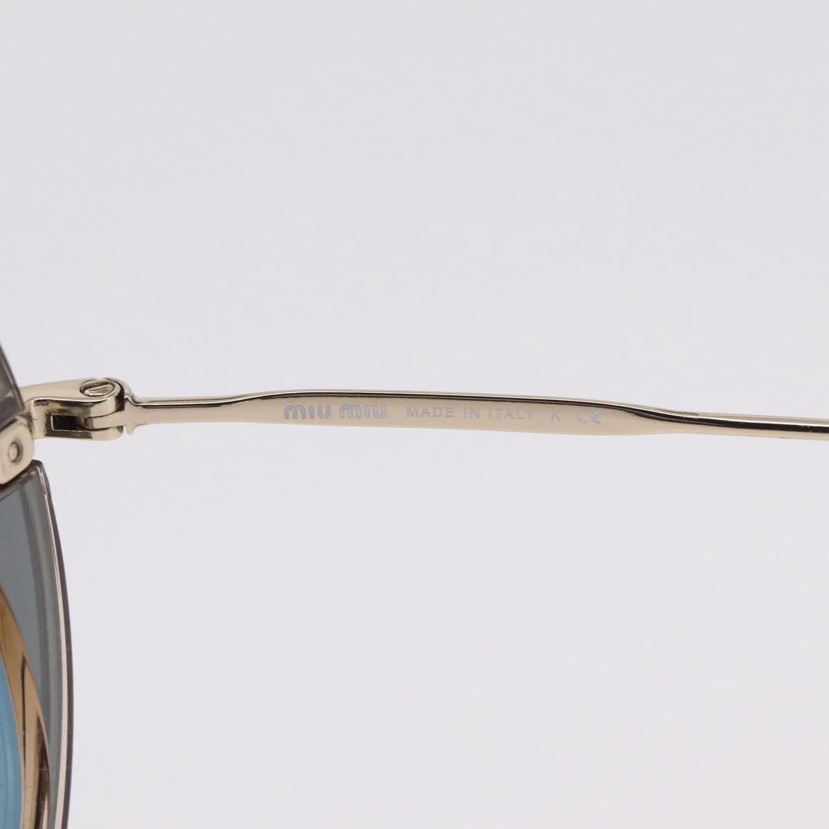 Miu Miu Sunglasses metal Silver Auth 206297A
