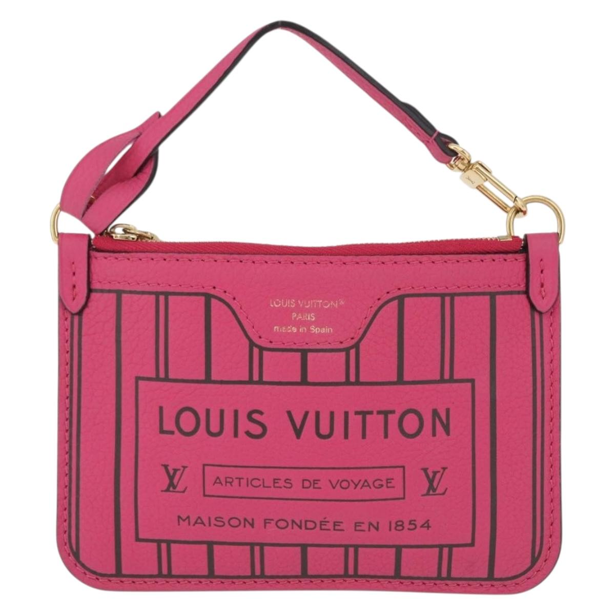 LOUIS VUITTON Monogram Neverfull Inside Out MM Pouch Pouch Pink LV Auth 206301V