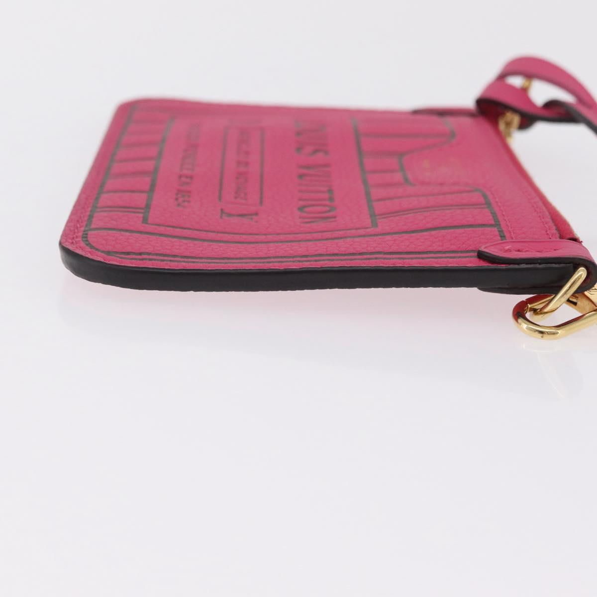 LOUIS VUITTON Monogram Neverfull Inside Out MM Pouch Pouch Pink LV Auth 206301V