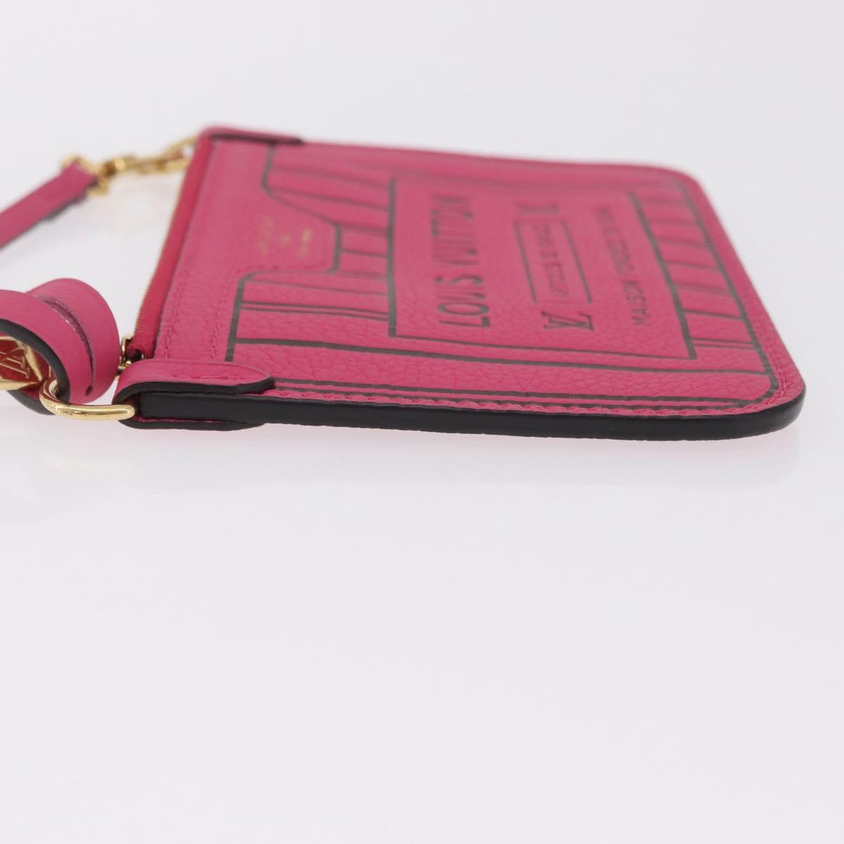 LOUIS VUITTON Monogram Neverfull Inside Out MM Pouch Pouch Pink LV Auth 206301V