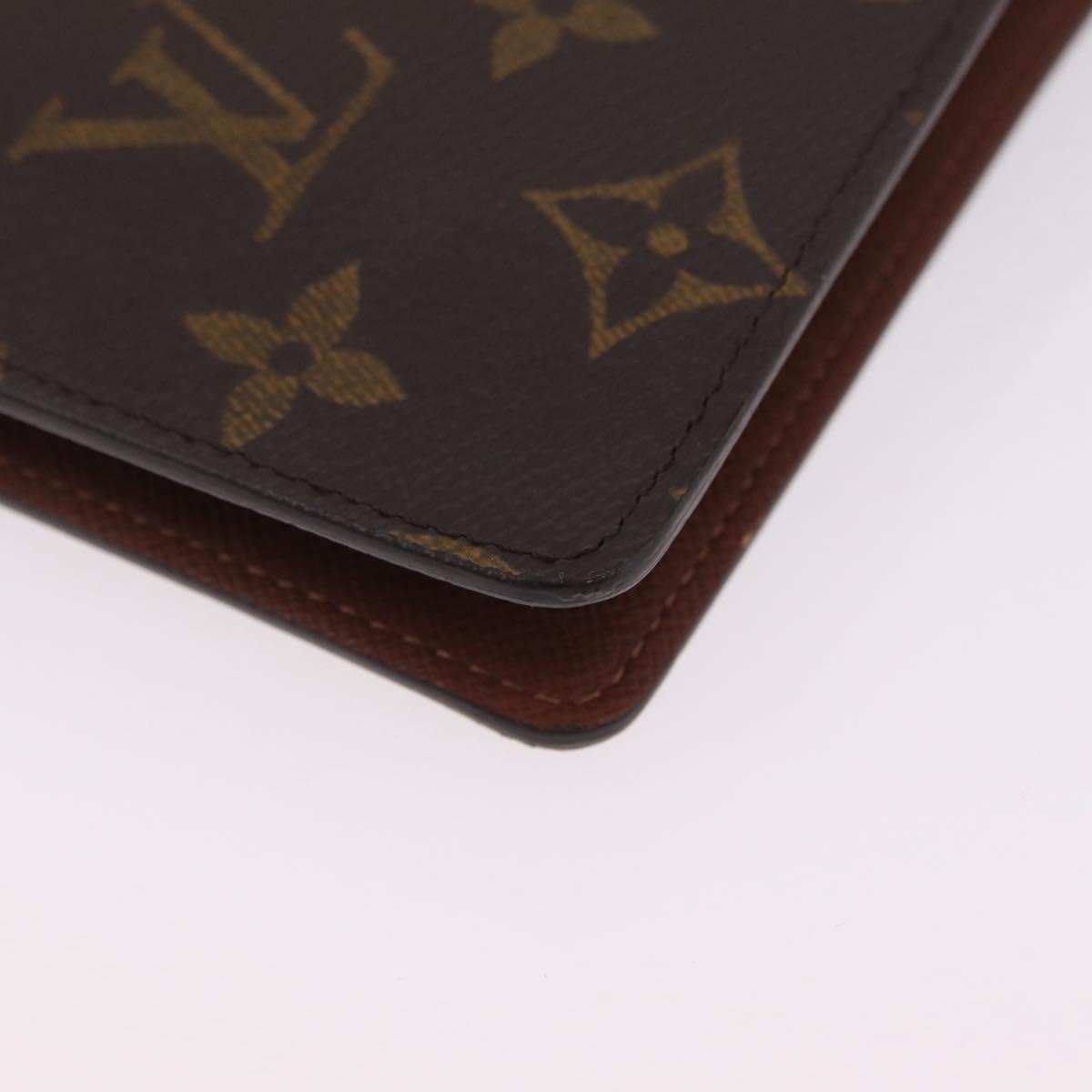 LOUIS VUITTON Monogram Agenda MM Day Planner Cover R20105 LV Auth 206302V