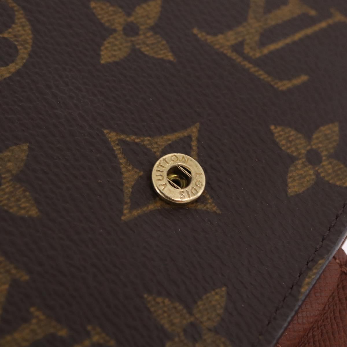 LOUIS VUITTON Monogram Agenda MM Day Planner Cover R20105 LV Auth 206302V