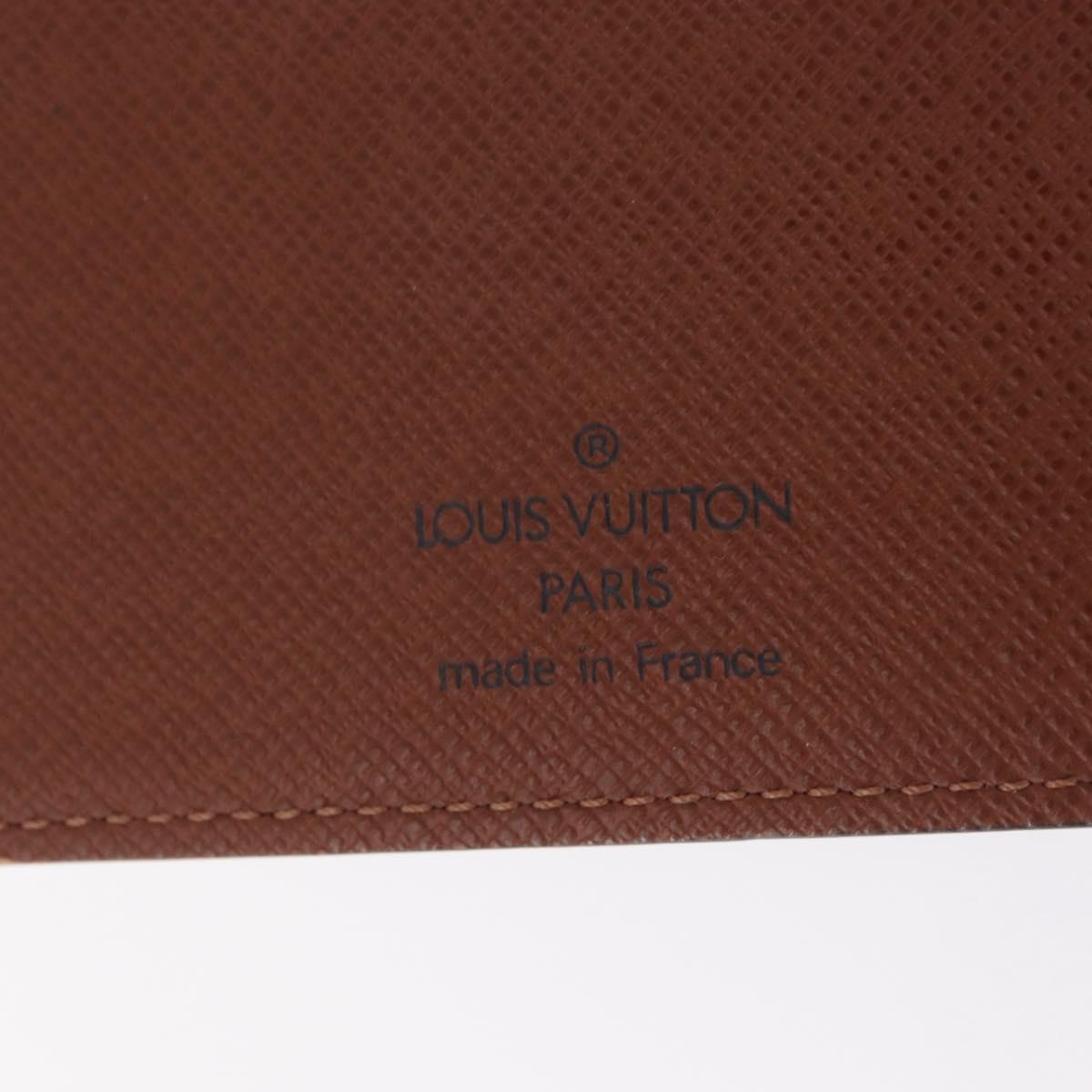 LOUIS VUITTON Monogram Agenda MM Day Planner Cover R20105 LV Auth 206302V