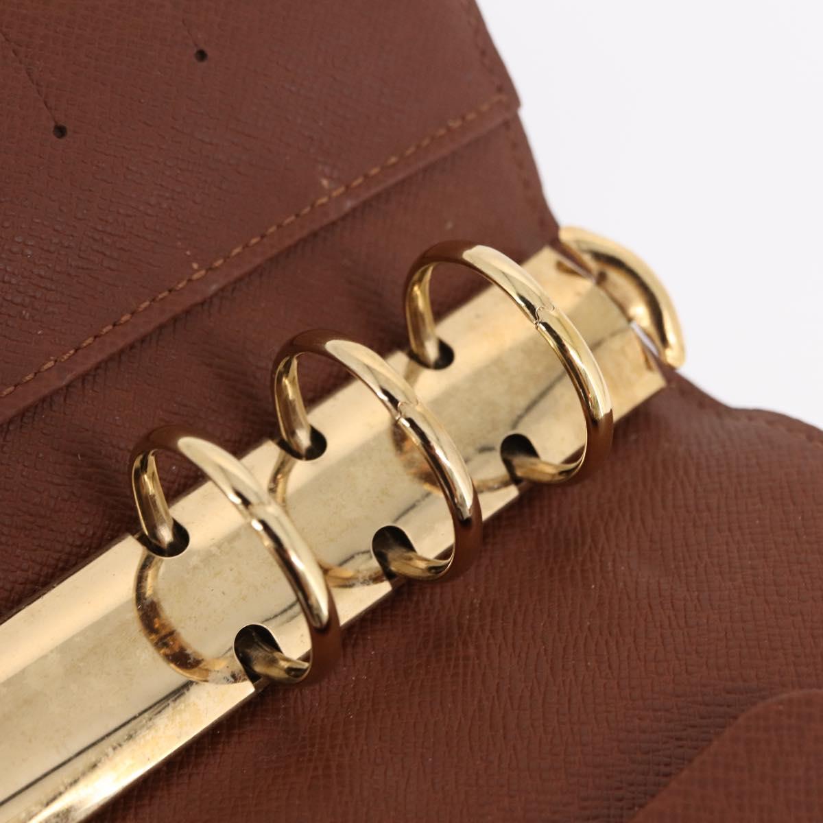 LOUIS VUITTON Monogram Agenda MM Day Planner Cover R20105 LV Auth 206302V