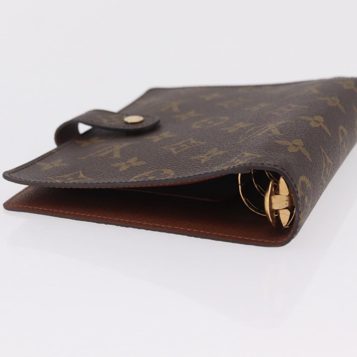 LOUIS VUITTON Monogram Agenda MM Day Planner Cover R20105 LV Auth 206302V