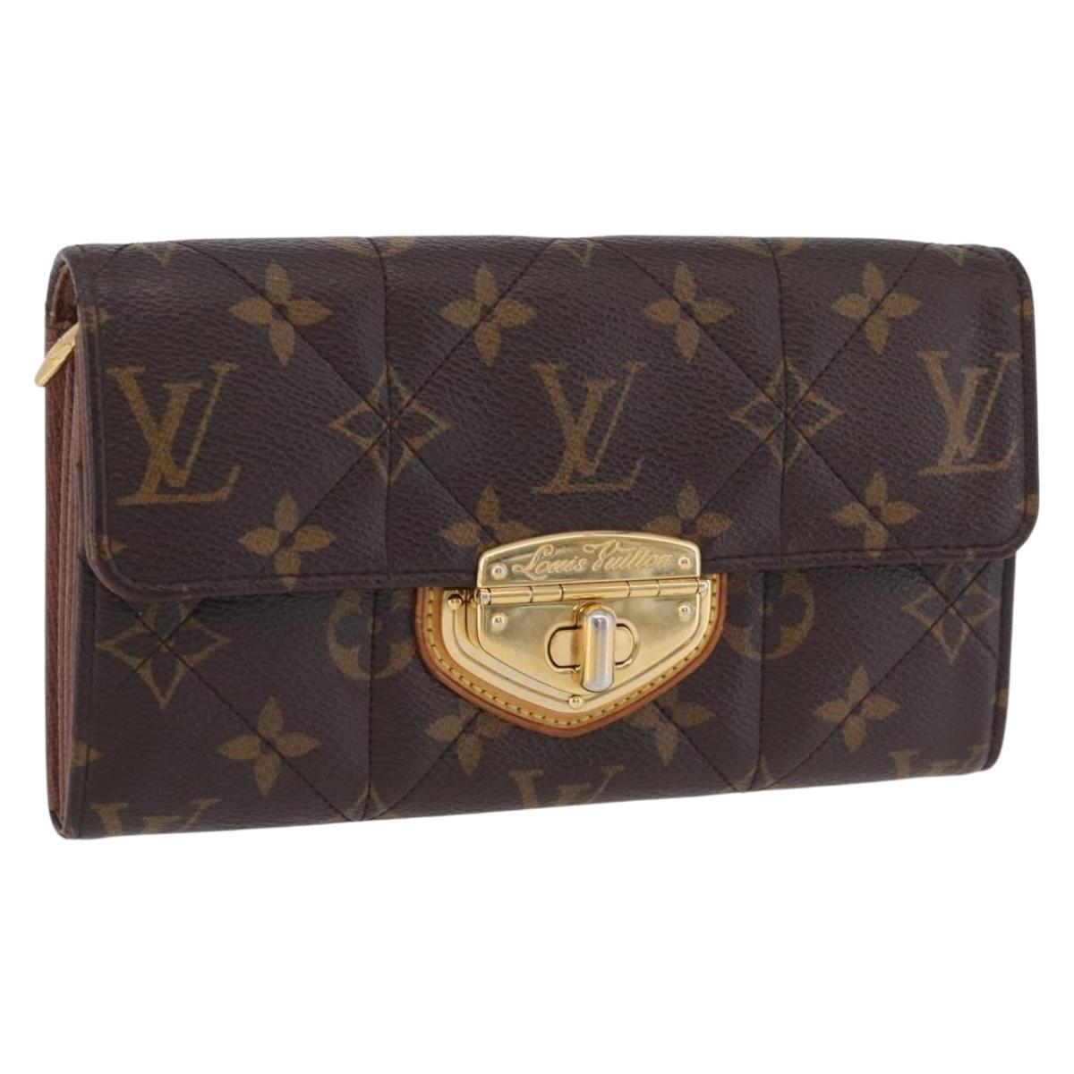 LOUIS VUITTON Monogram Etoile Portefeiulle Sarah Long Wallet M66556 Auth 206306