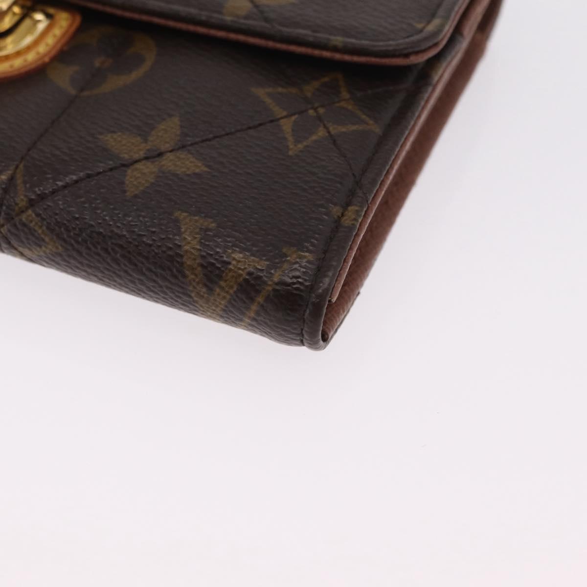 LOUIS VUITTON Monogram Etoile Portefeiulle Sarah Long Wallet M66556 Auth 206306