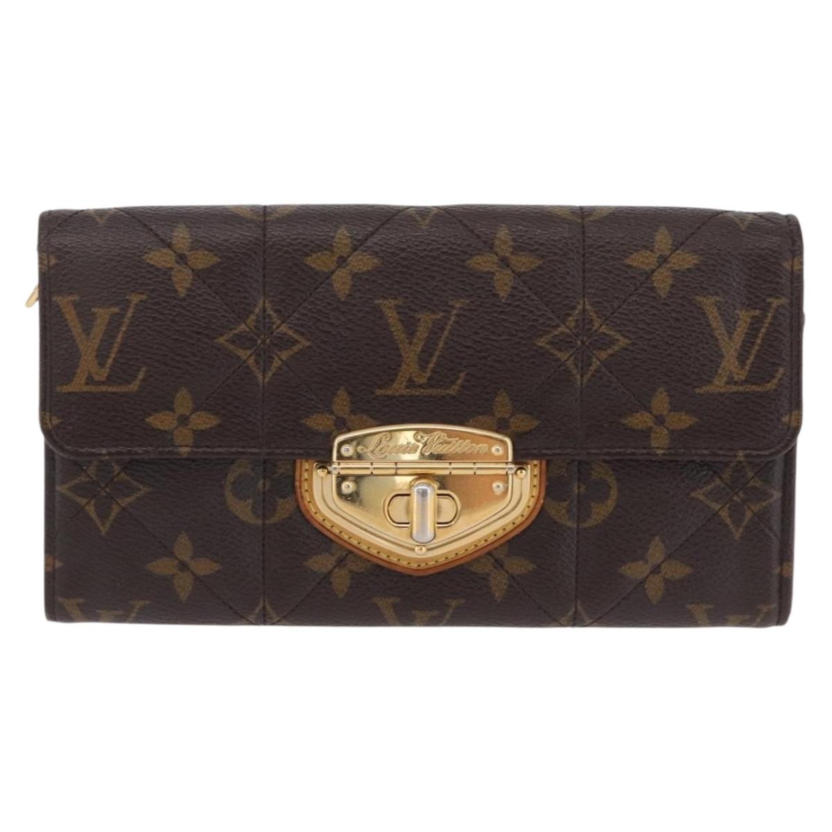 LOUIS VUITTON Monogram Etoile Portefeiulle Sarah Long Wallet M66556 Auth 206306