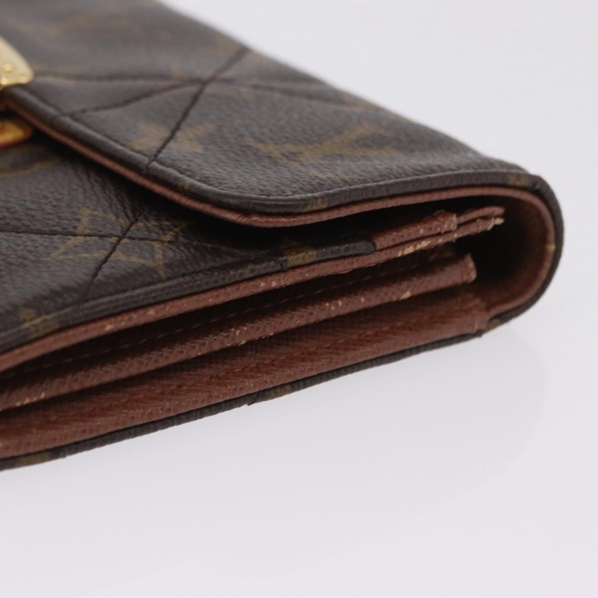 LOUIS VUITTON Monogram Etoile Portefeiulle Sarah Long Wallet M66556 Auth 206306