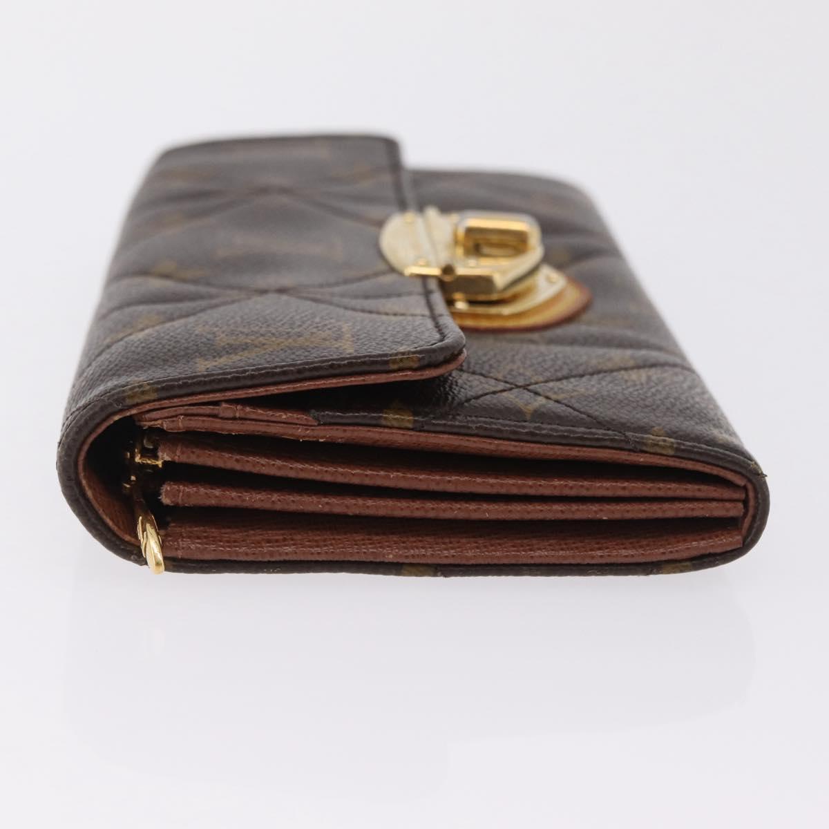 LOUIS VUITTON Monogram Etoile Portefeiulle Sarah Long Wallet M66556 Auth 206306