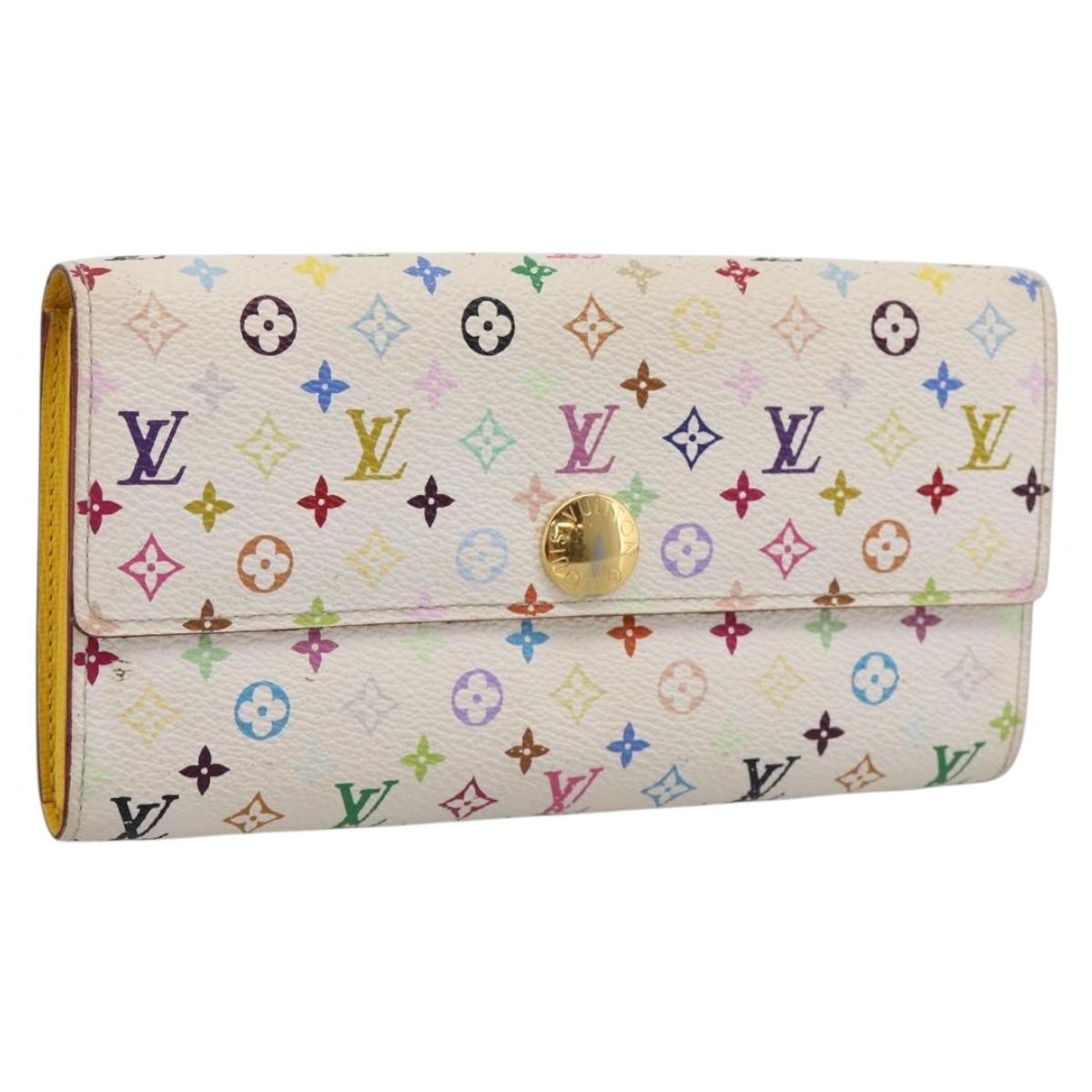 LOUIS VUITTON Monogram Multicolor Portefeuille Sarah Wallet M93745 Auth 206307