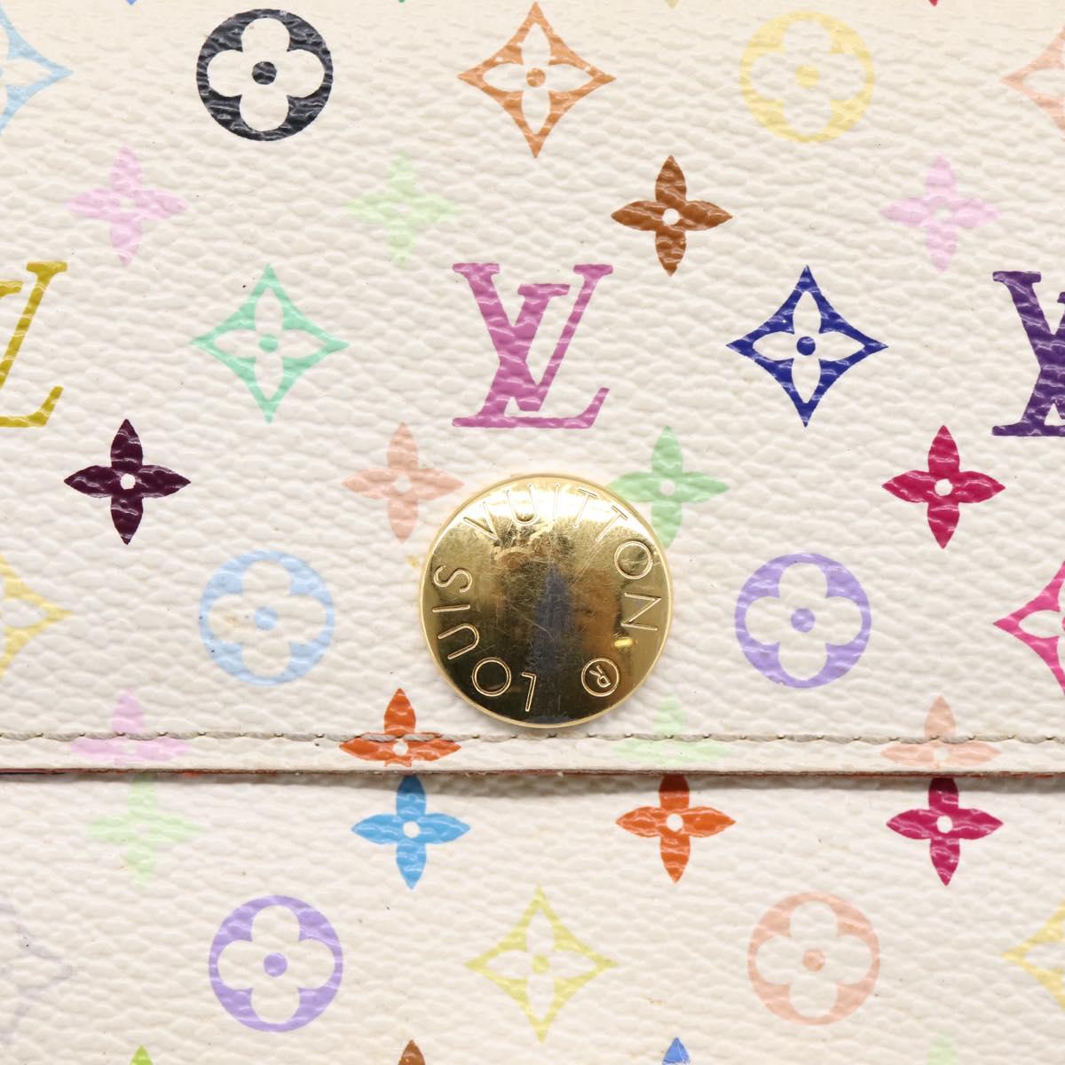 LOUIS VUITTON Monogram Multicolor Portefeuille Sarah Wallet M93745 Auth 206307