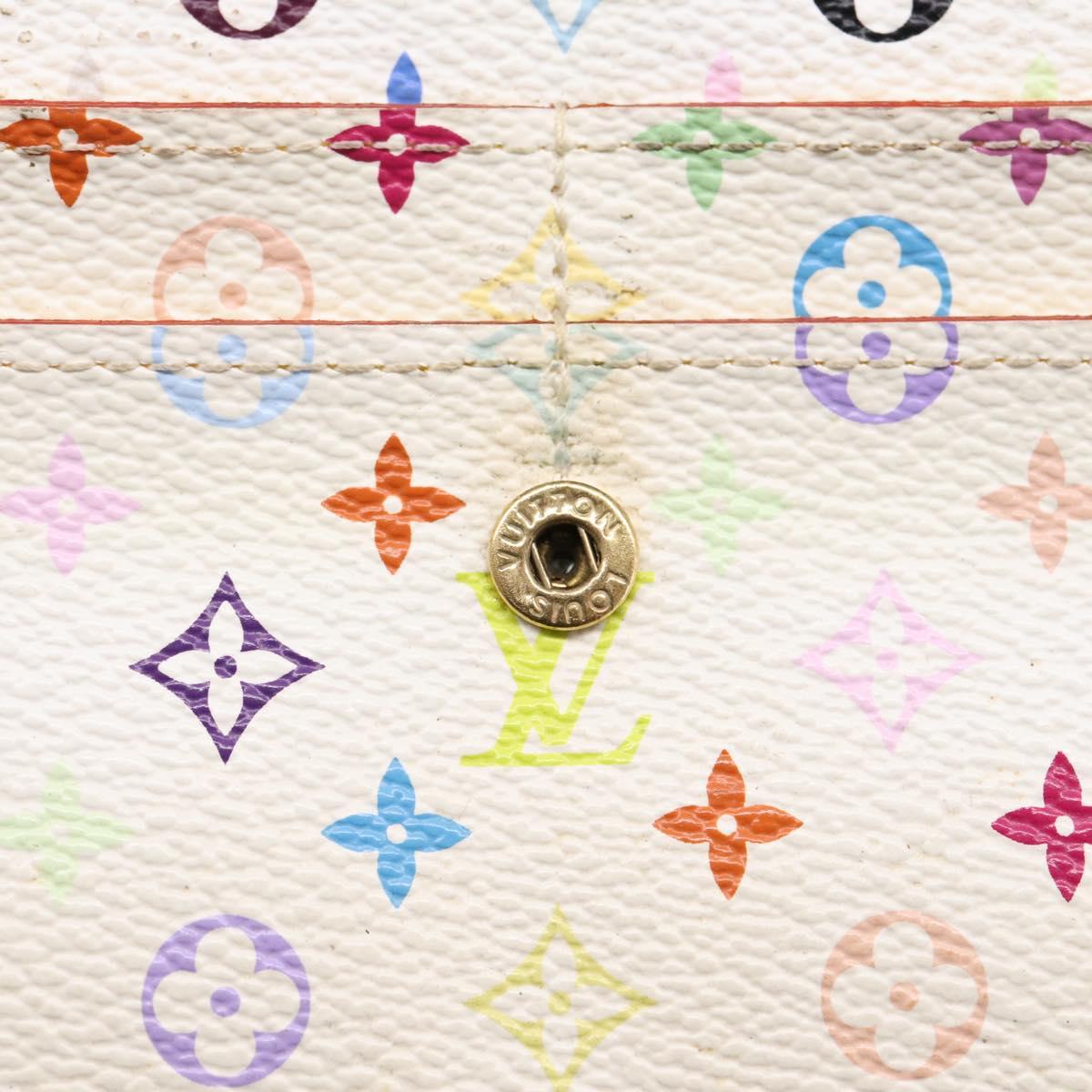 LOUIS VUITTON Monogram Multicolor Portefeuille Sarah Wallet M93745 Auth 206307