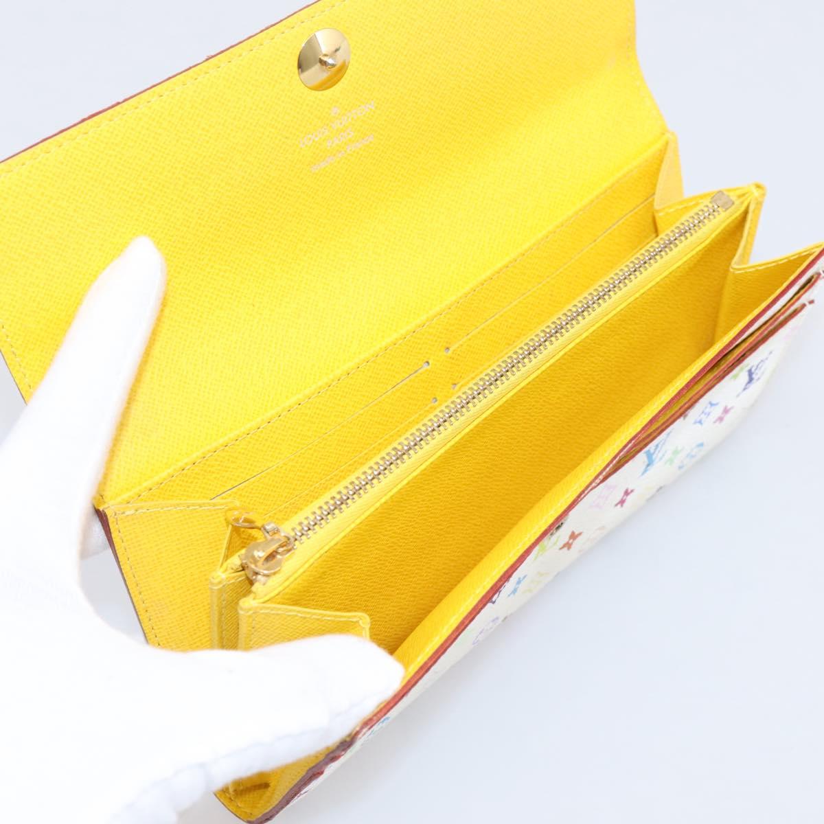 LOUIS VUITTON Monogram Multicolor Portefeuille Sarah Wallet M93745 Auth 206307