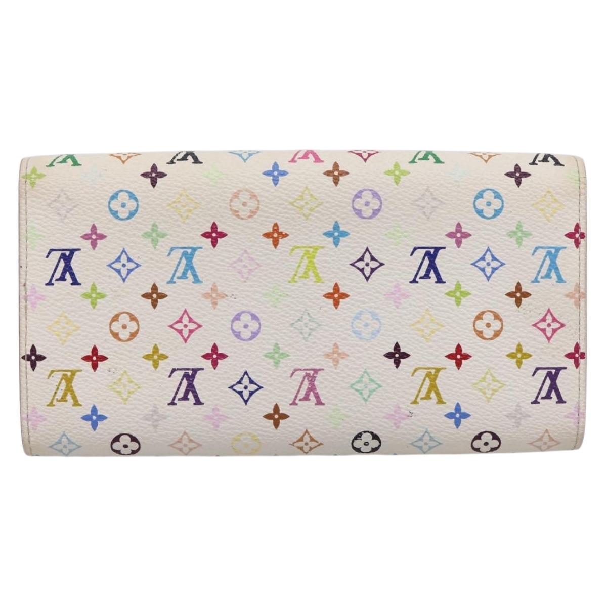 LOUIS VUITTON Monogram Multicolor Portefeuille Sarah Wallet M93745 Auth 206307