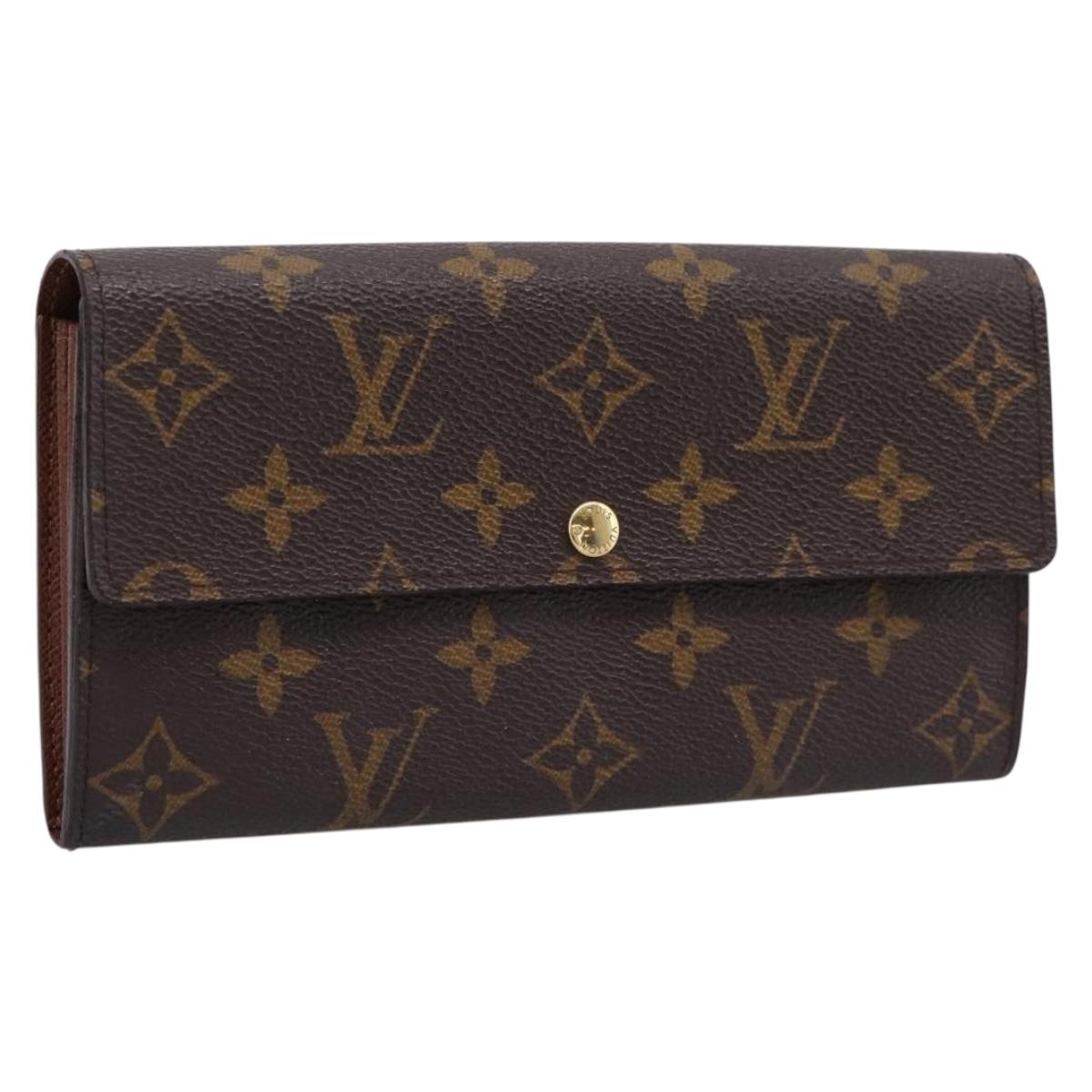 LOUIS VUITTON Monogram Portefeuille Sarah Long Wallet M61734 LV Auth 206309