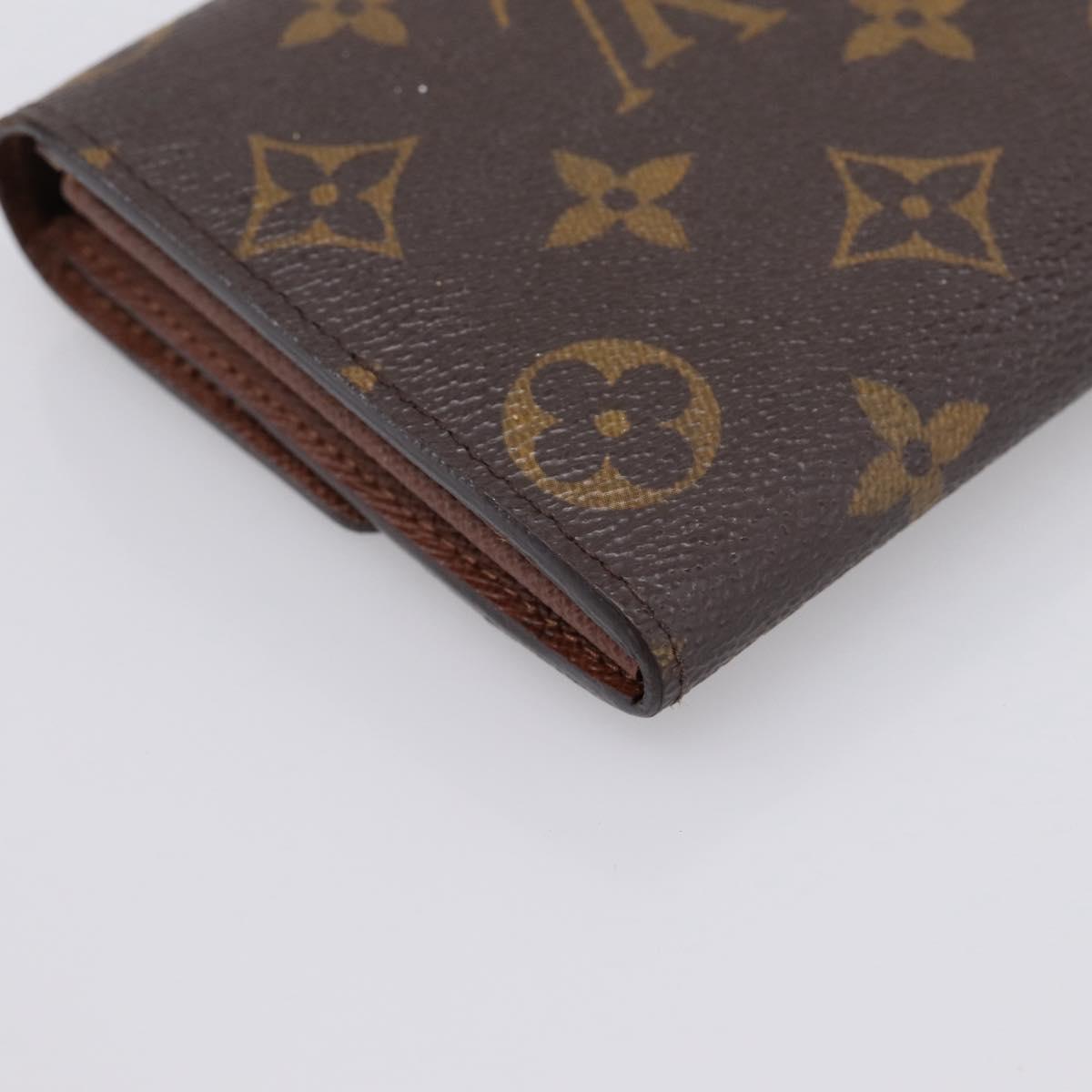 LOUIS VUITTON Monogram Portefeuille Sarah Long Wallet M61734 LV Auth 206309
