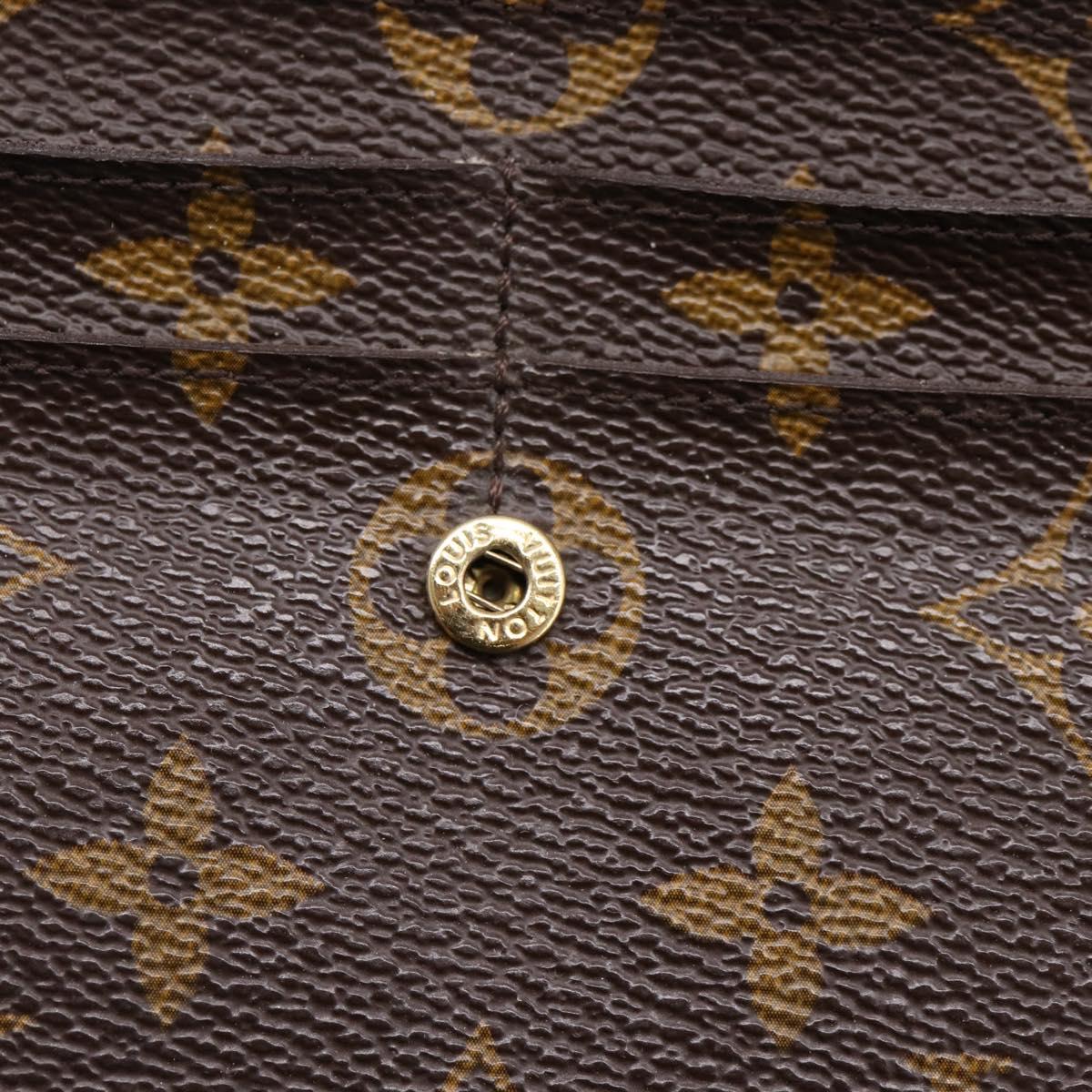 LOUIS VUITTON Monogram Portefeuille Sarah Long Wallet M61734 LV Auth 206309
