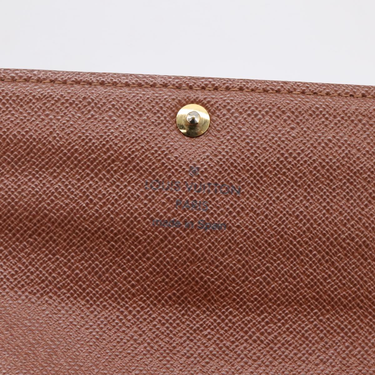 LOUIS VUITTON Monogram Portefeuille Sarah Long Wallet M61734 LV Auth 206309