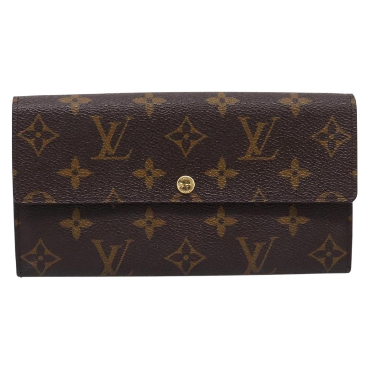 LOUIS VUITTON Monogram Portefeuille Sarah Long Wallet M61734 LV Auth 206309