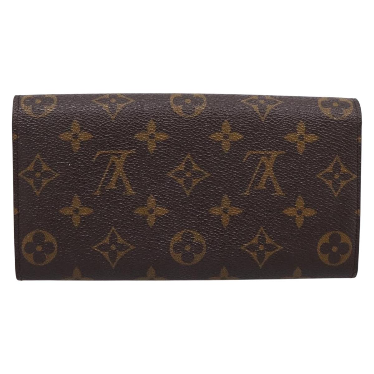 LOUIS VUITTON Monogram Portefeuille Sarah Long Wallet M61734 LV Auth 206309