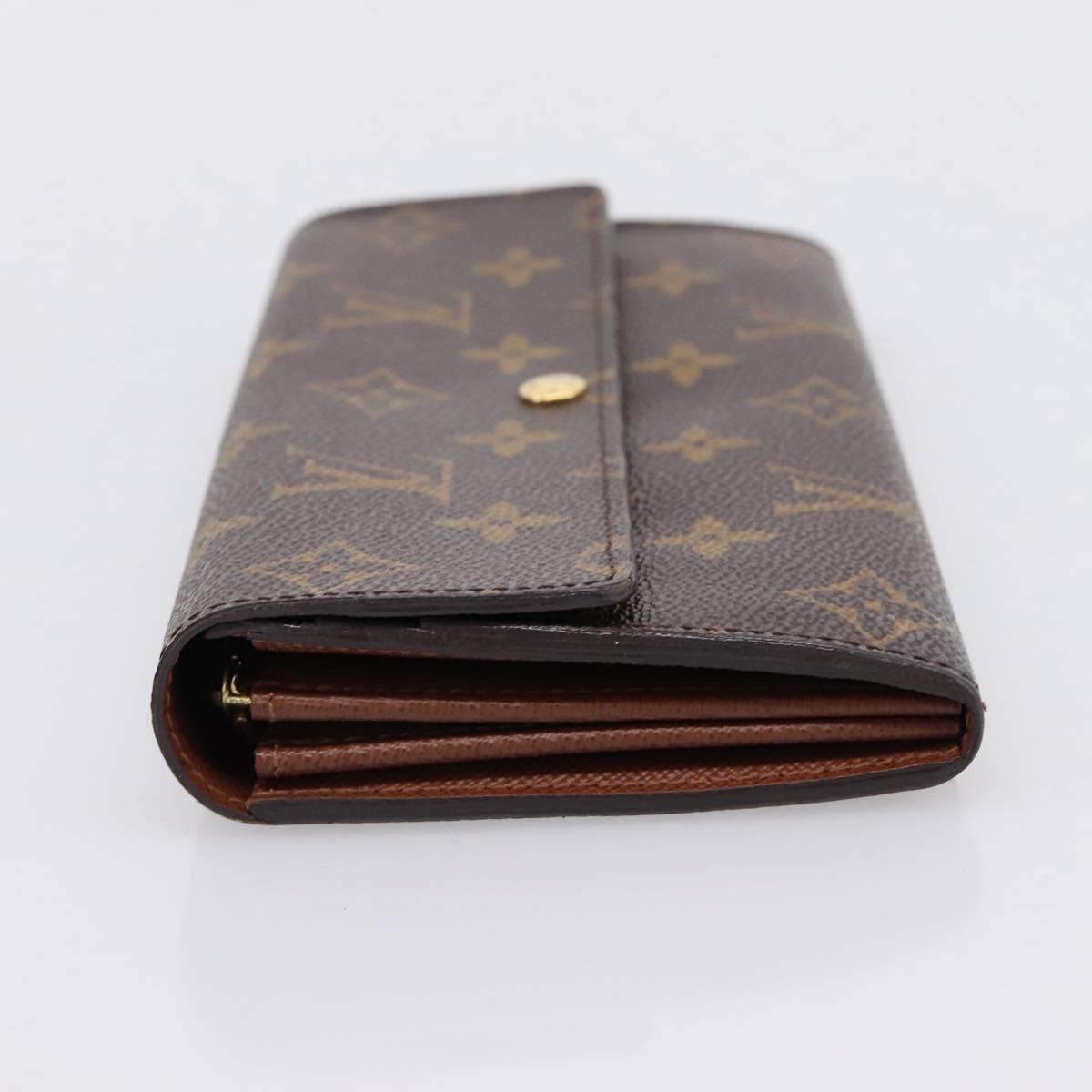 LOUIS VUITTON Monogram Portefeuille Sarah Long Wallet M61734 LV Auth 206309
