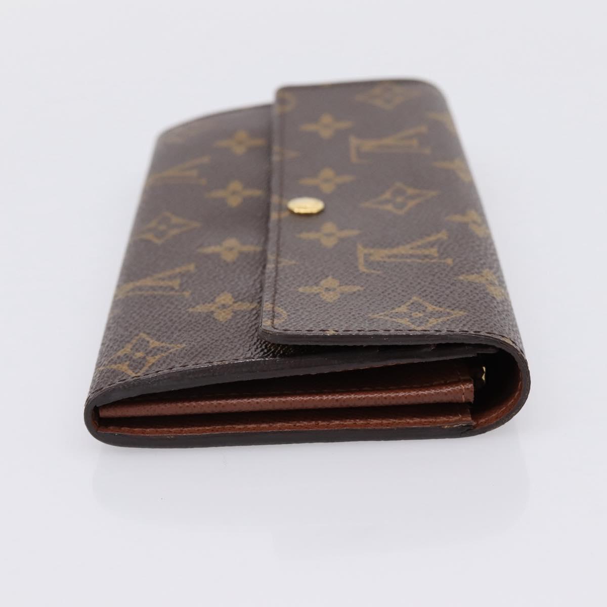 LOUIS VUITTON Monogram Portefeuille Sarah Long Wallet M61734 LV Auth 206309