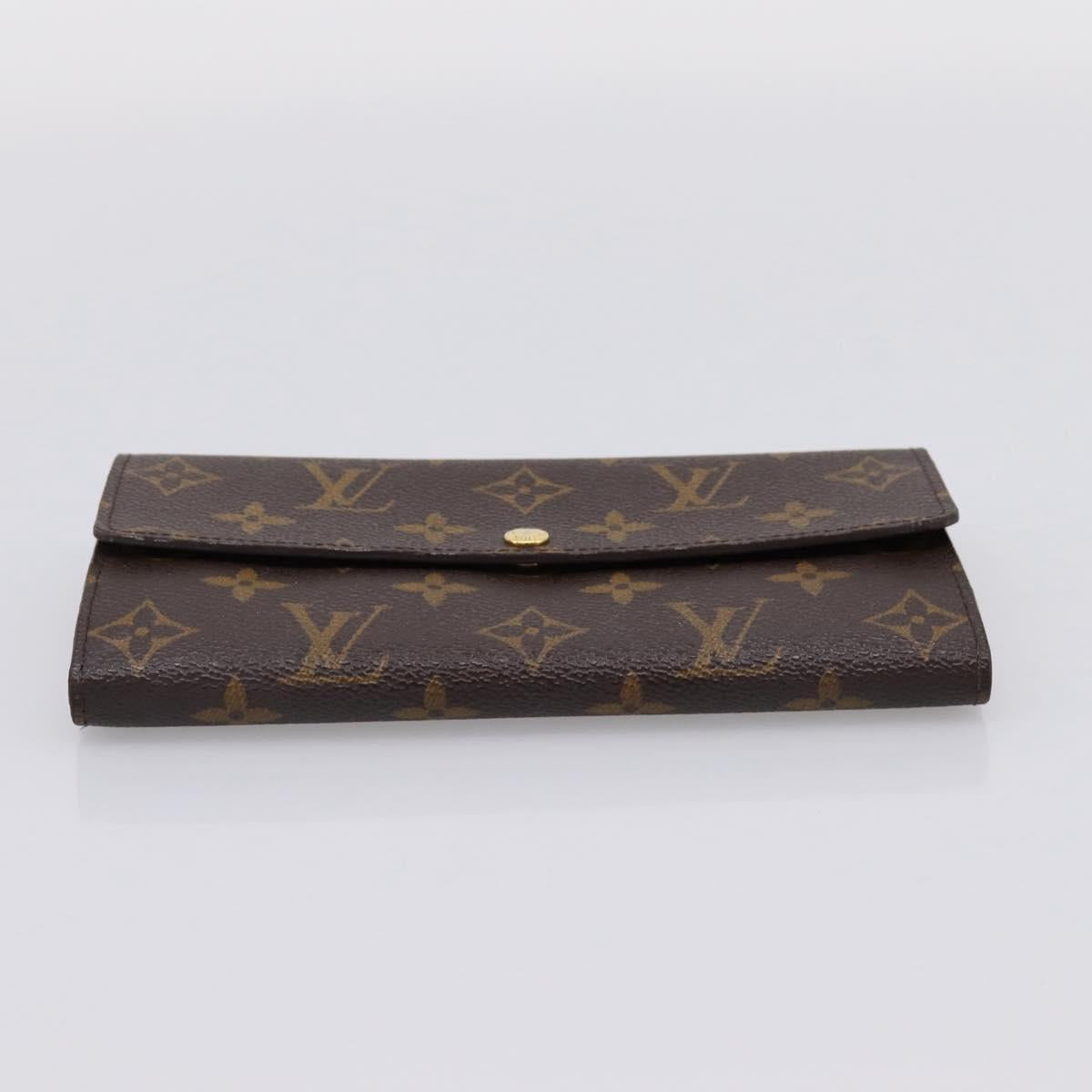 LOUIS VUITTON Monogram Portefeuille Sarah Long Wallet M61734 LV Auth 206309