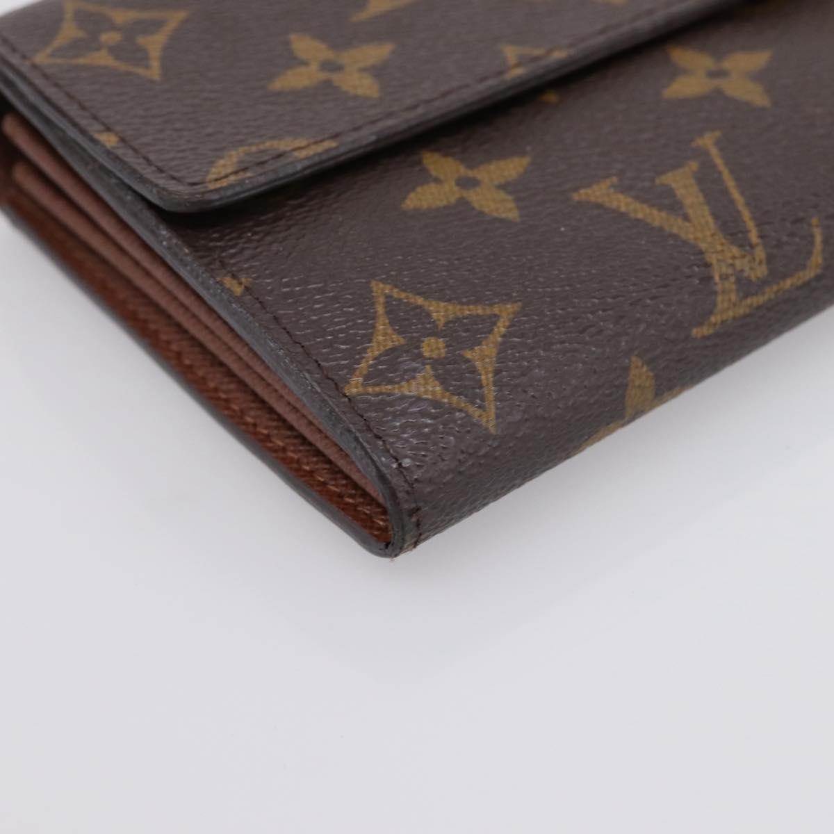LOUIS VUITTON Monogram Portefeuille Sarah Long Wallet M61734 LV Auth 206309