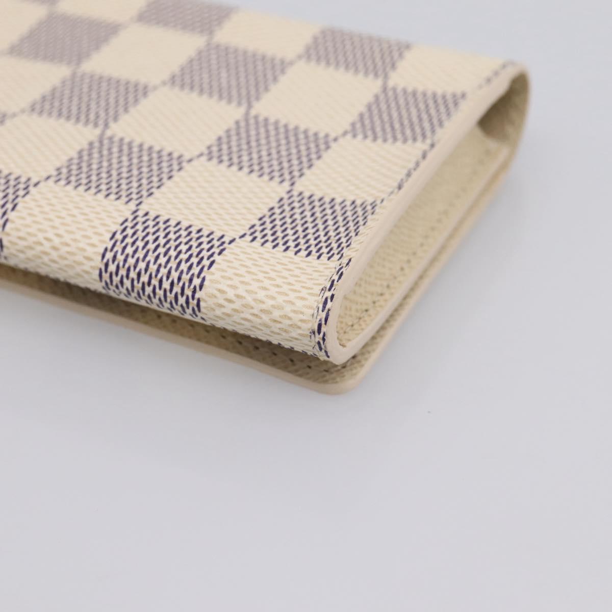 LOUIS VUITTON Damier Azur Anvelop Cult De Vuitto Case N61746 LV Auth 206313V