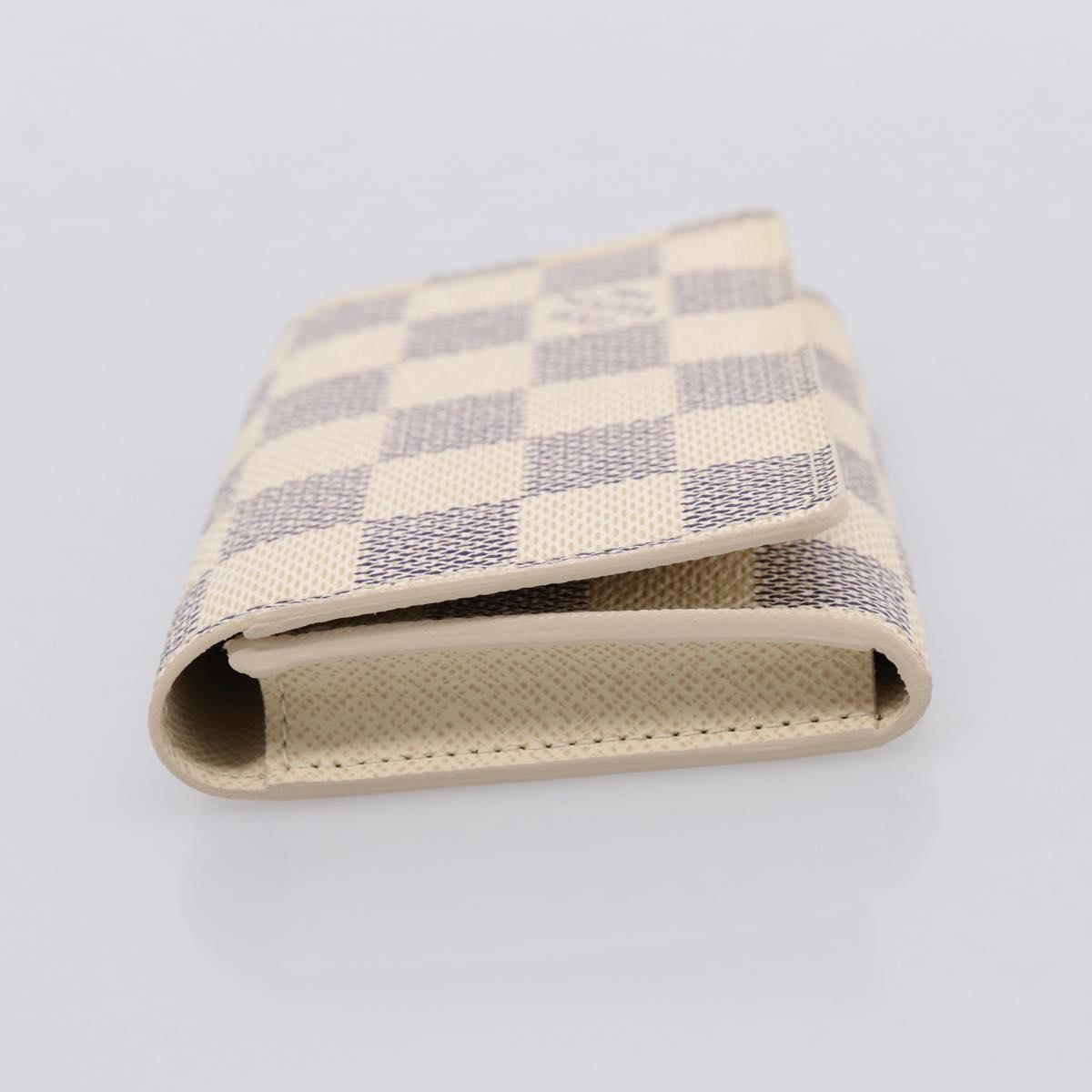 LOUIS VUITTON Damier Azur Anvelop Cult De Vuitto Case N61746 LV Auth 206313V