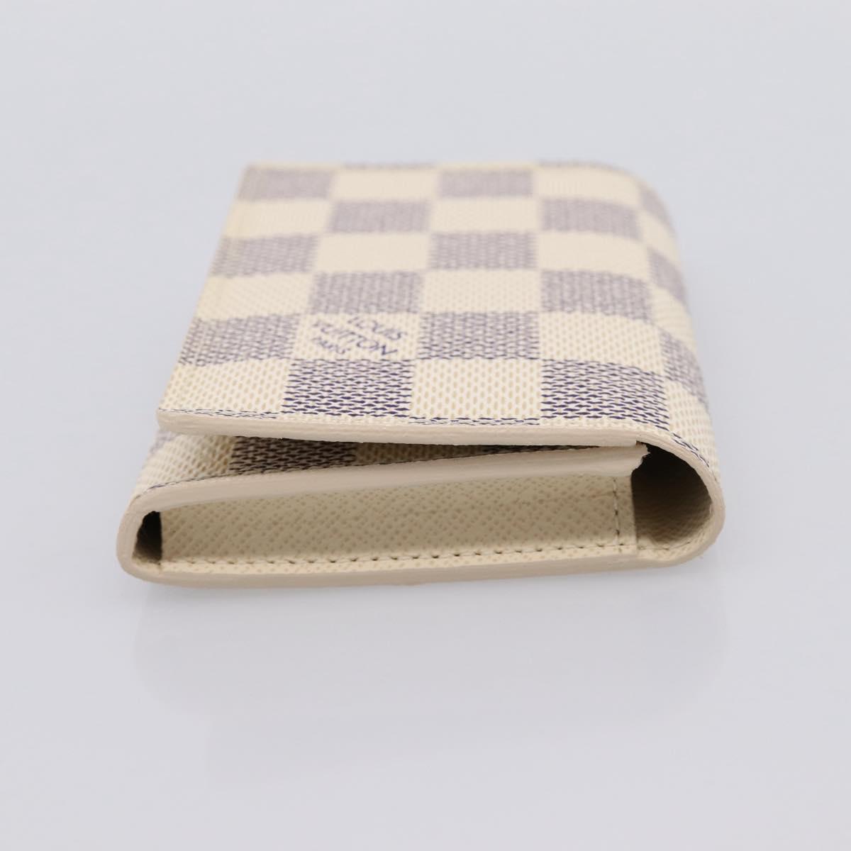 LOUIS VUITTON Damier Azur Anvelop Cult De Vuitto Case N61746 LV Auth 206313V