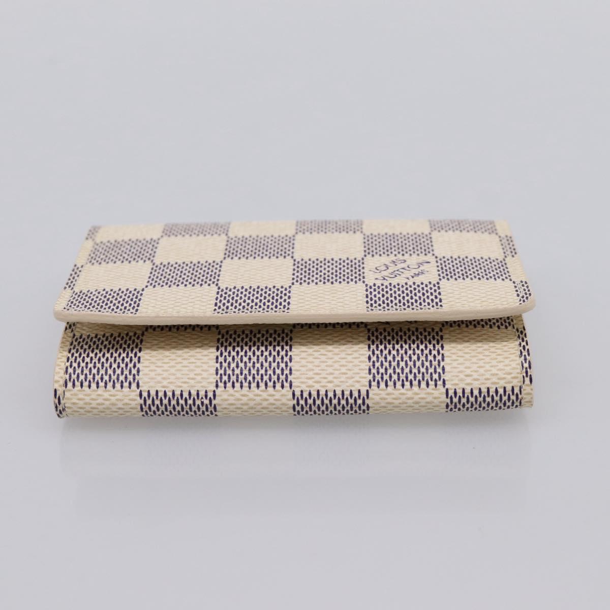 LOUIS VUITTON Damier Azur Anvelop Cult De Vuitto Case N61746 LV Auth 206313V