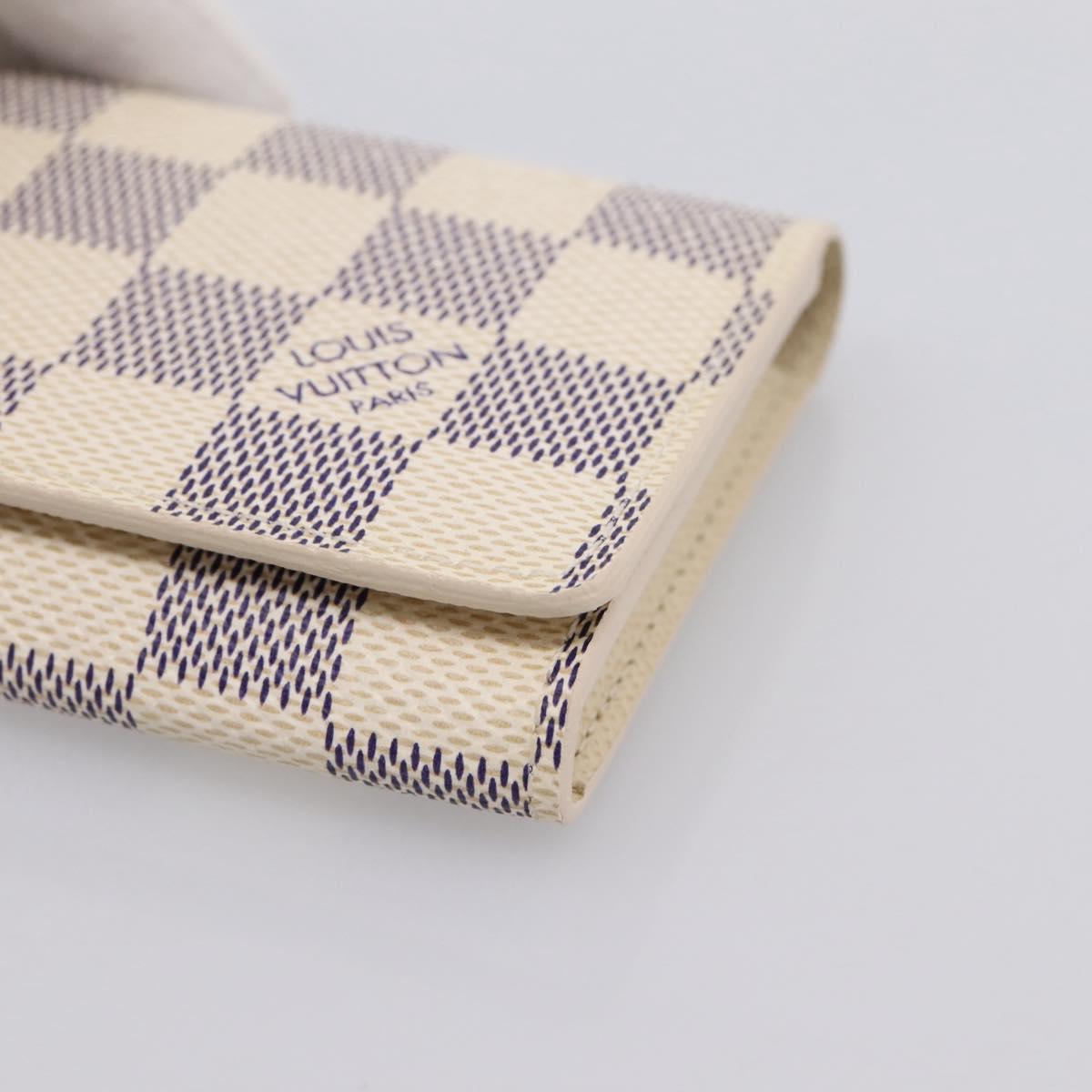LOUIS VUITTON Damier Azur Anvelop Cult De Vuitto Case N61746 LV Auth 206313V