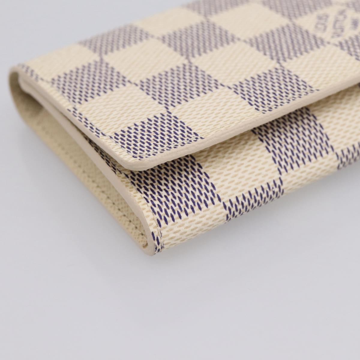 LOUIS VUITTON Damier Azur Anvelop Cult De Vuitto Case N61746 LV Auth 206313V