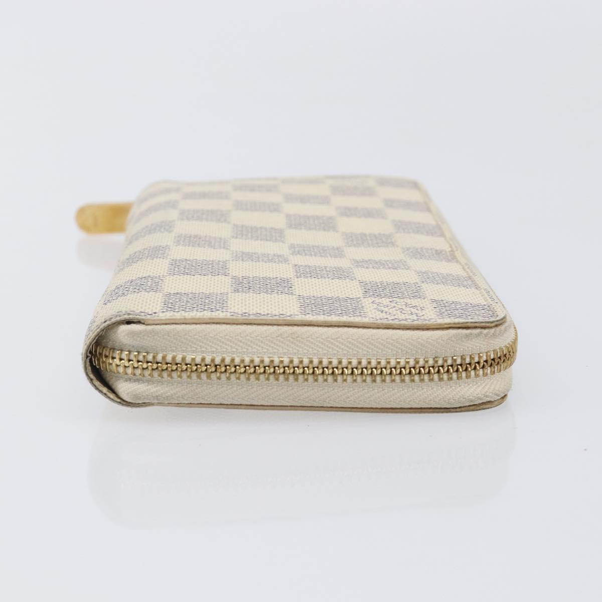LOUIS VUITTON Damier Azur Zippy Wallet Long Wallet N60019 LV Auth 206314