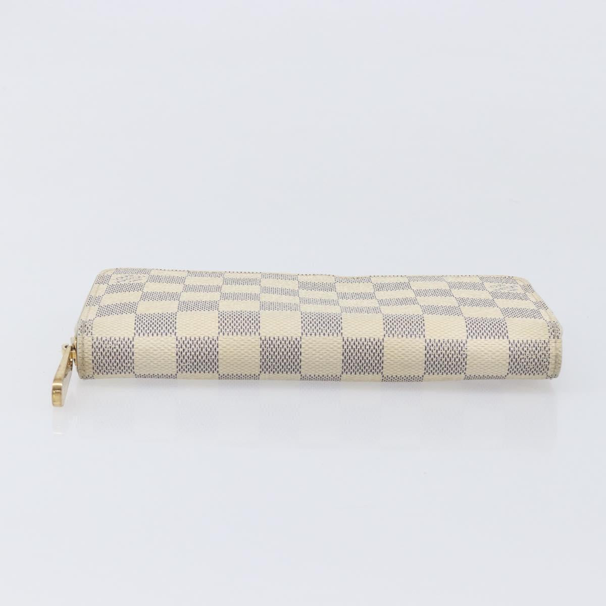 LOUIS VUITTON Damier Azur Zippy Wallet Long Wallet N60019 LV Auth 206314