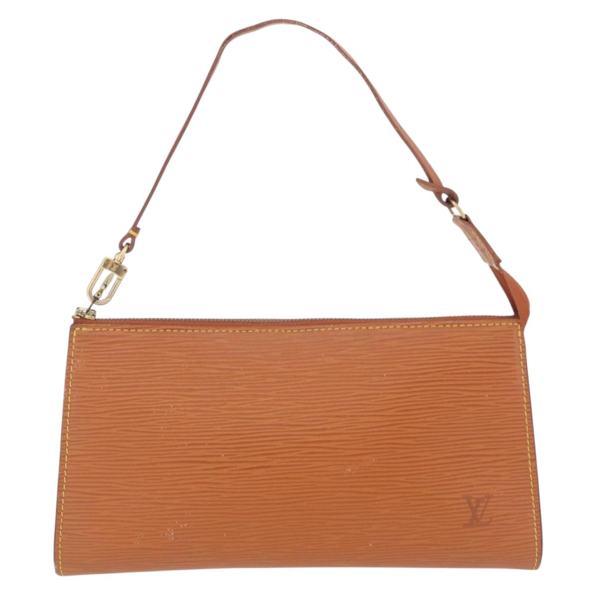 LOUIS VUITTON Epi Pochette Accessoires Pouch Zipangu Gold M52948 LV Auth 206319