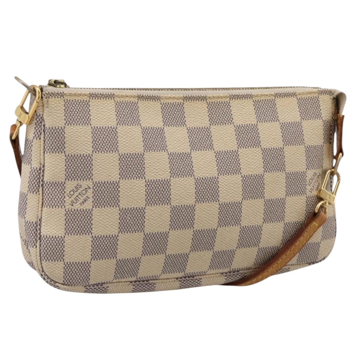 LOUIS VUITTON Damier Azur Pochette Accessoires Pouch N41207 LV Auth 206321A
