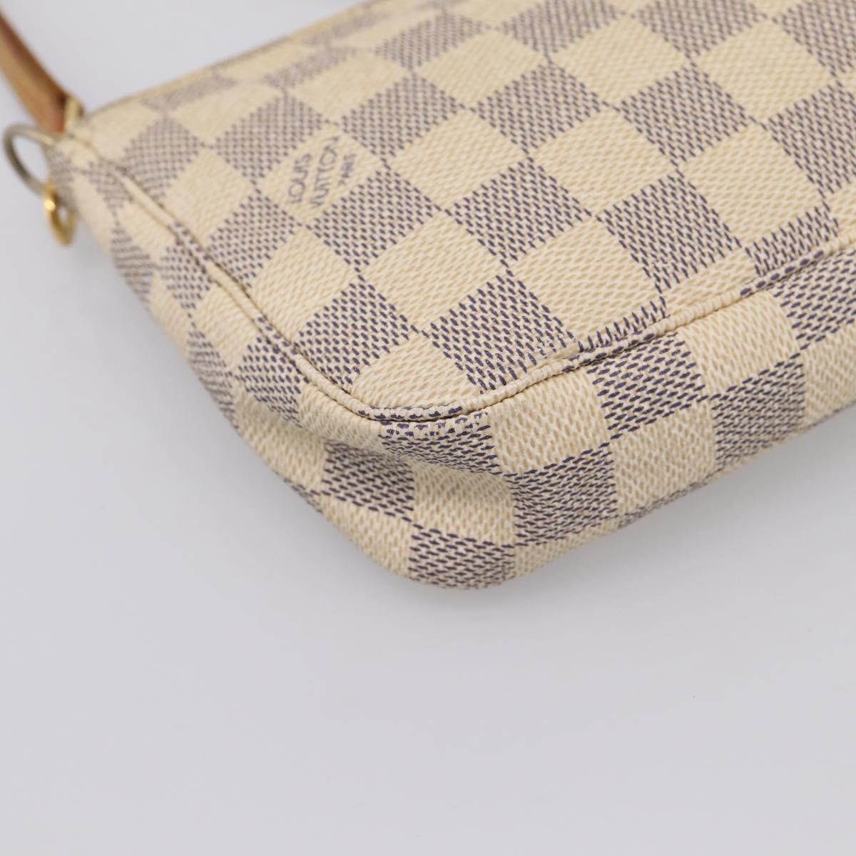 LOUIS VUITTON Damier Azur Pochette Accessoires Pouch N41207 LV Auth 206321A