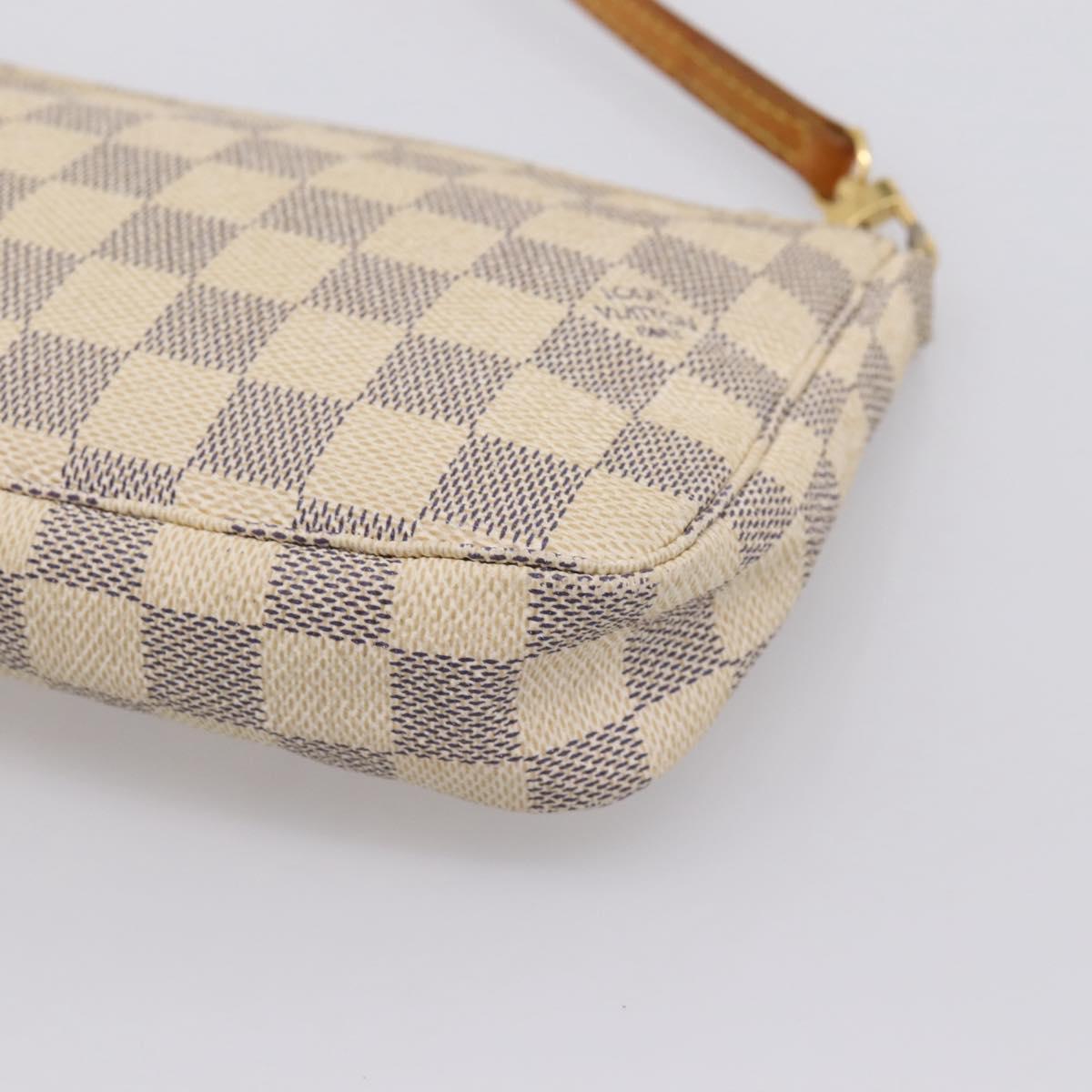 LOUIS VUITTON Damier Azur Pochette Accessoires Pouch N41207 LV Auth 206321A