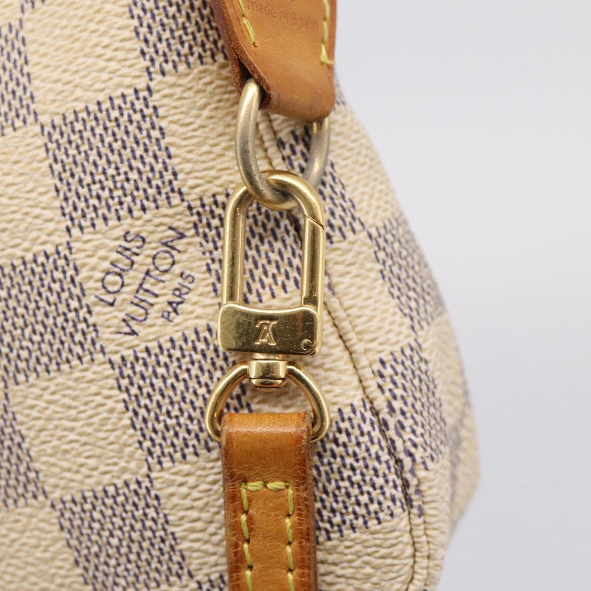 LOUIS VUITTON Damier Azur Pochette Accessoires Pouch N41207 LV Auth 206321A