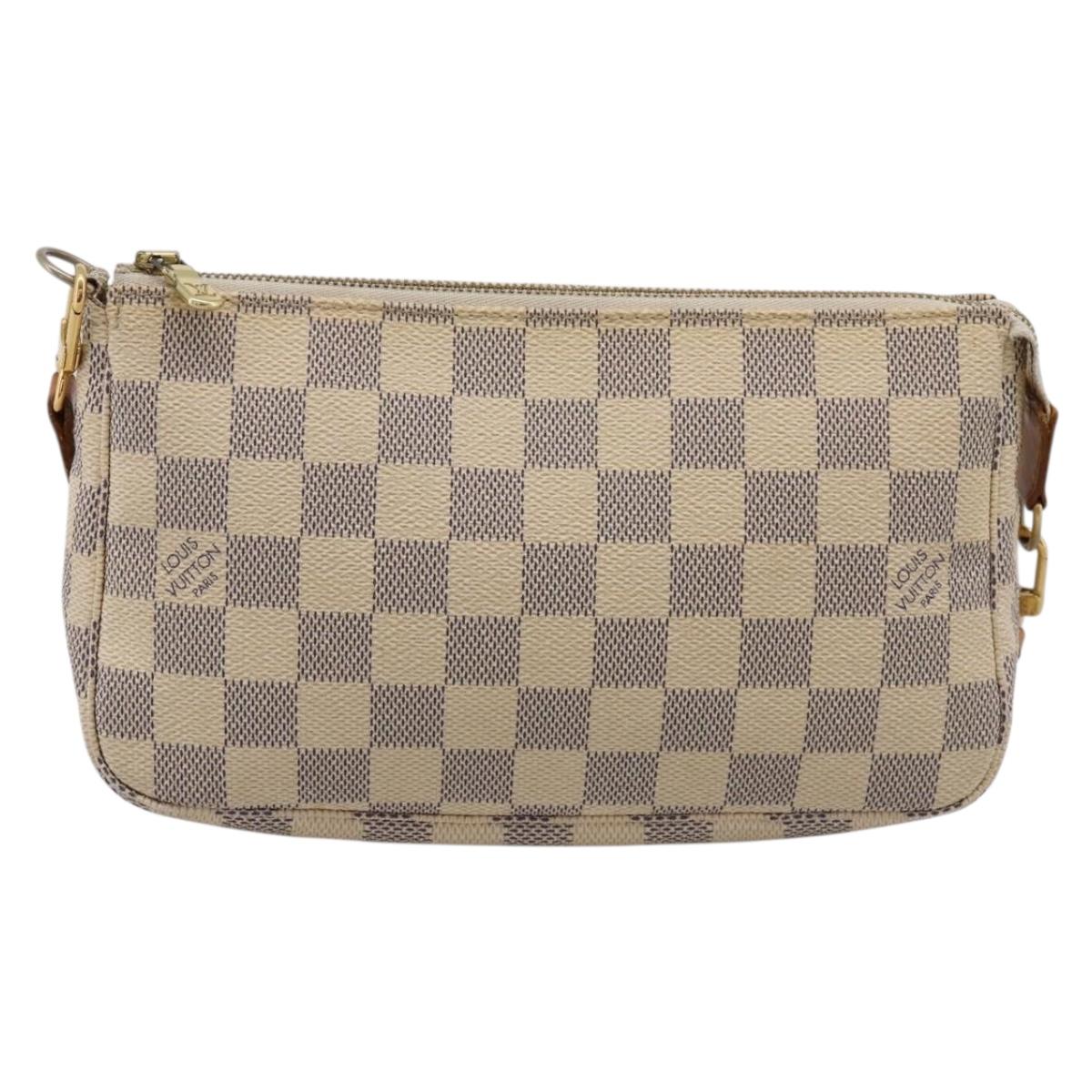 LOUIS VUITTON Damier Azur Pochette Accessoires Pouch N41207 LV Auth 206321A