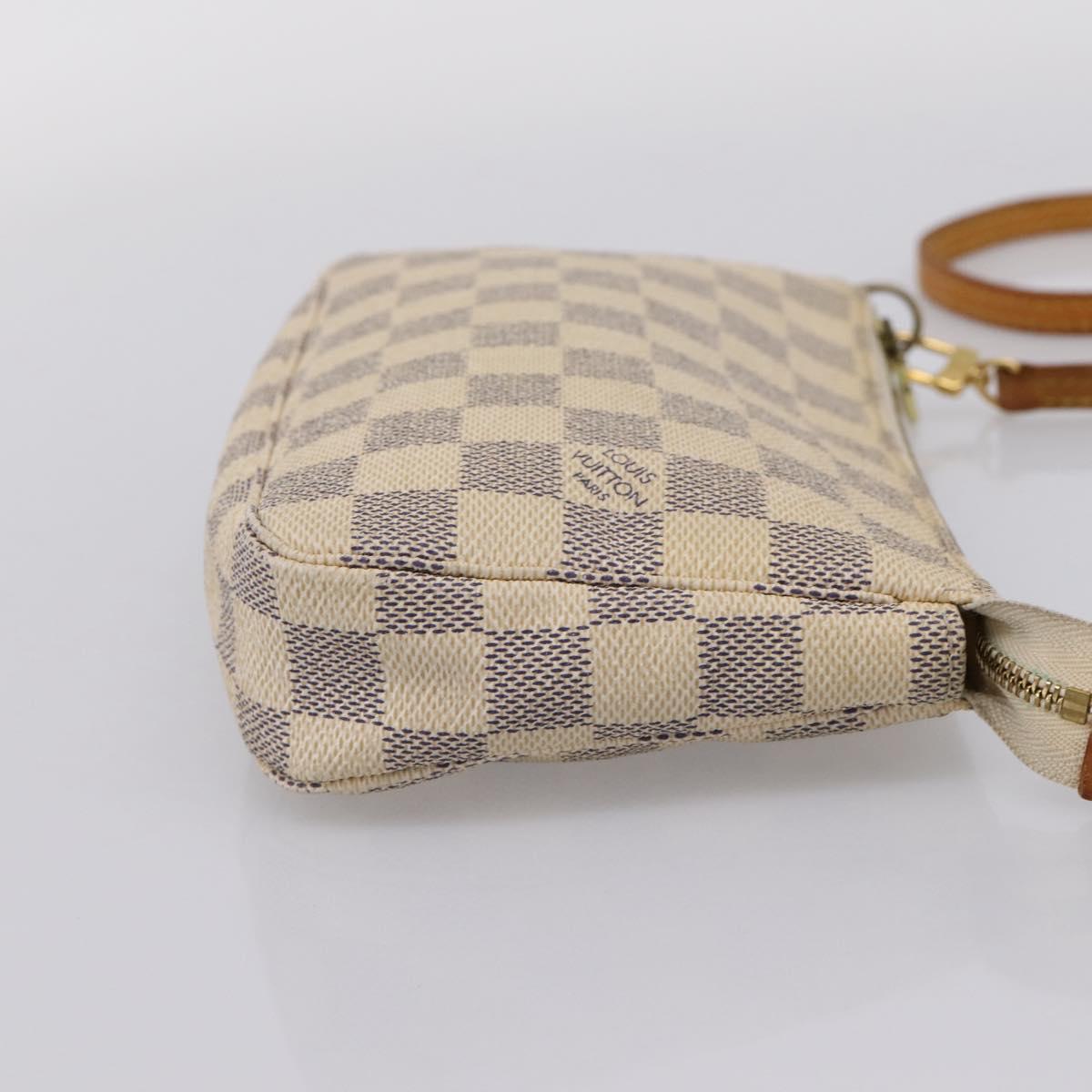 LOUIS VUITTON Damier Azur Pochette Accessoires Pouch N41207 LV Auth 206321A