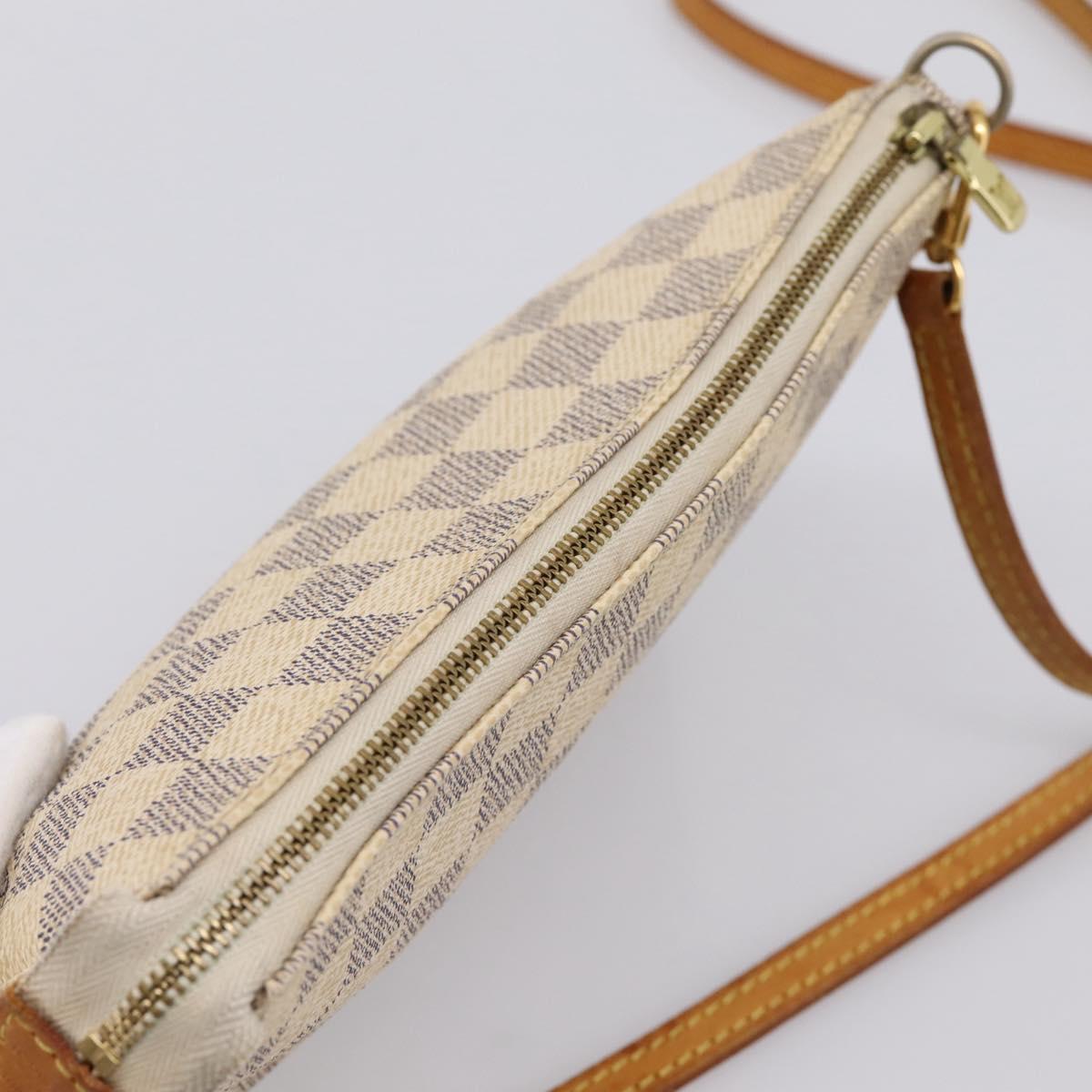 LOUIS VUITTON Damier Azur Pochette Accessoires Pouch N41207 LV Auth 206321A
