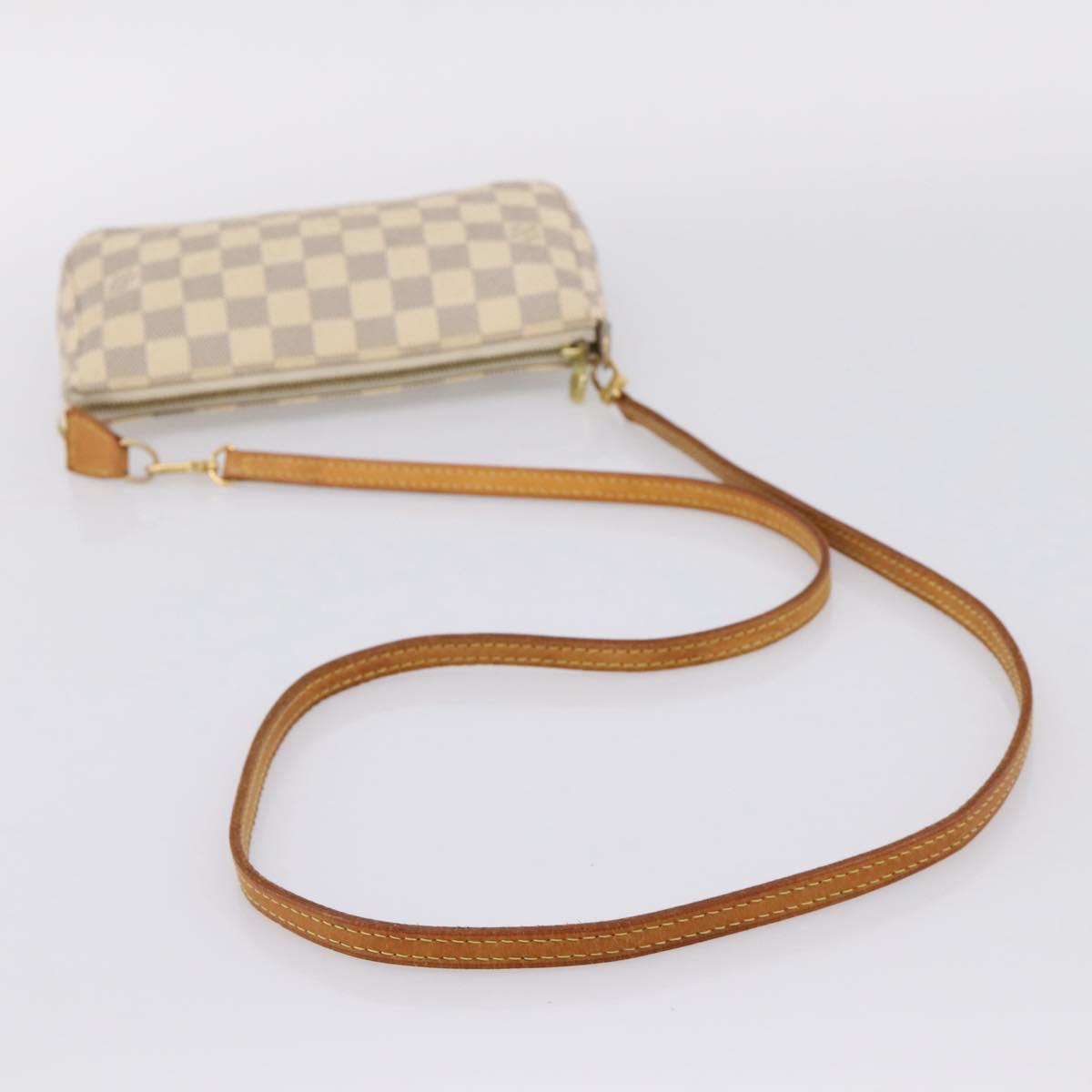 LOUIS VUITTON Damier Azur Pochette Accessoires Pouch N41207 LV Auth 206321A