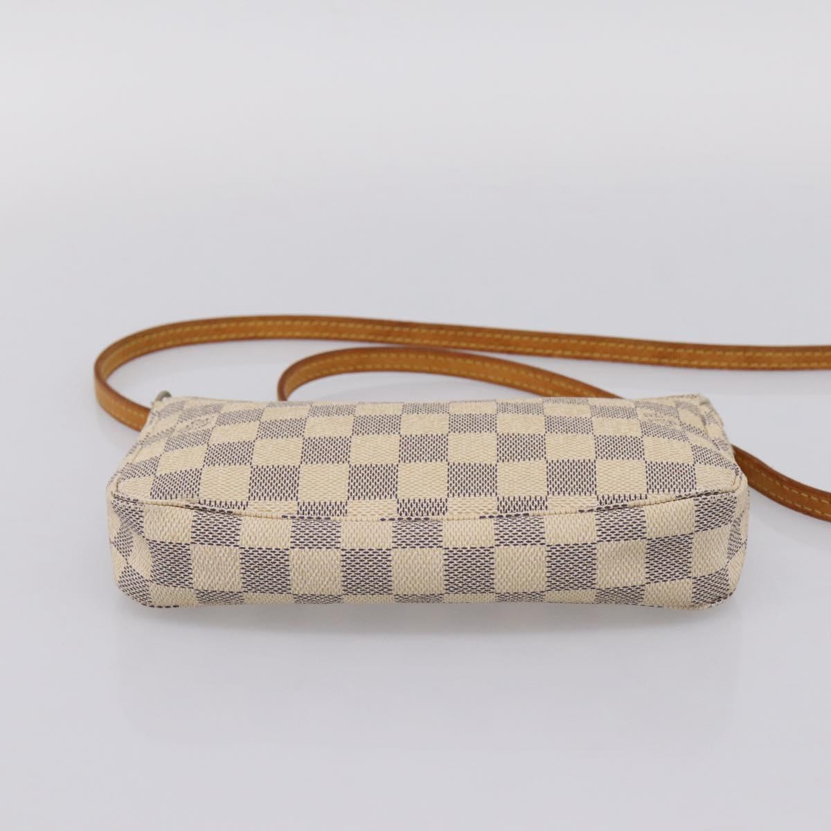 LOUIS VUITTON Damier Azur Pochette Accessoires Pouch N41207 LV Auth 206321A