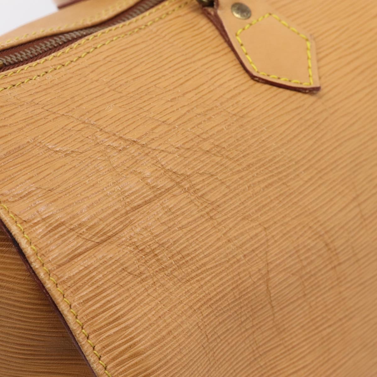LOUIS VUITTON Epi Speedy 35 Hand Bag Zipangu Gold LV Auth 206327